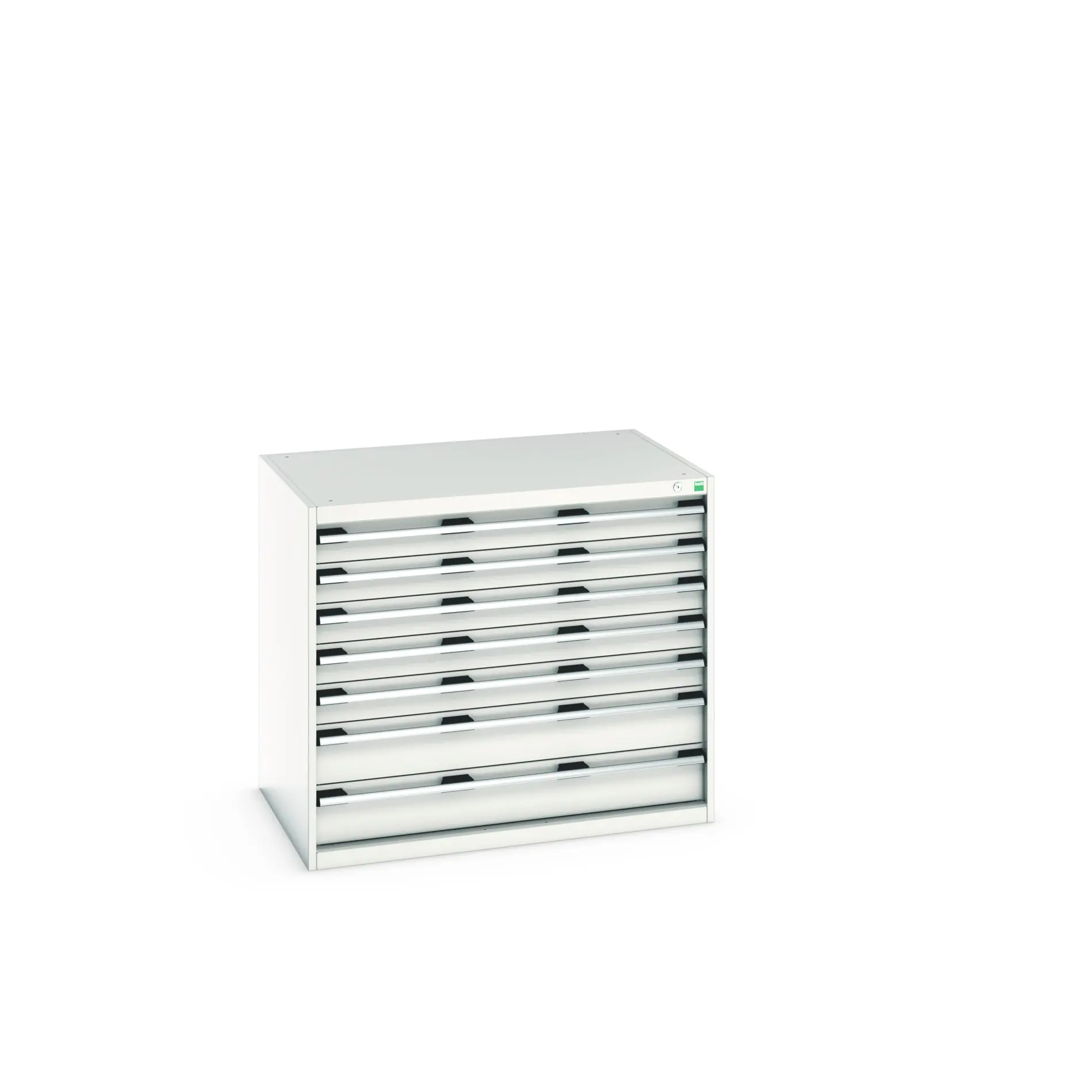 Produktfoto 1 von Bott 7 Stahl Schubladenbehälter Schrank Hellgrau, 900 mm x 750 mm x 1050 mm