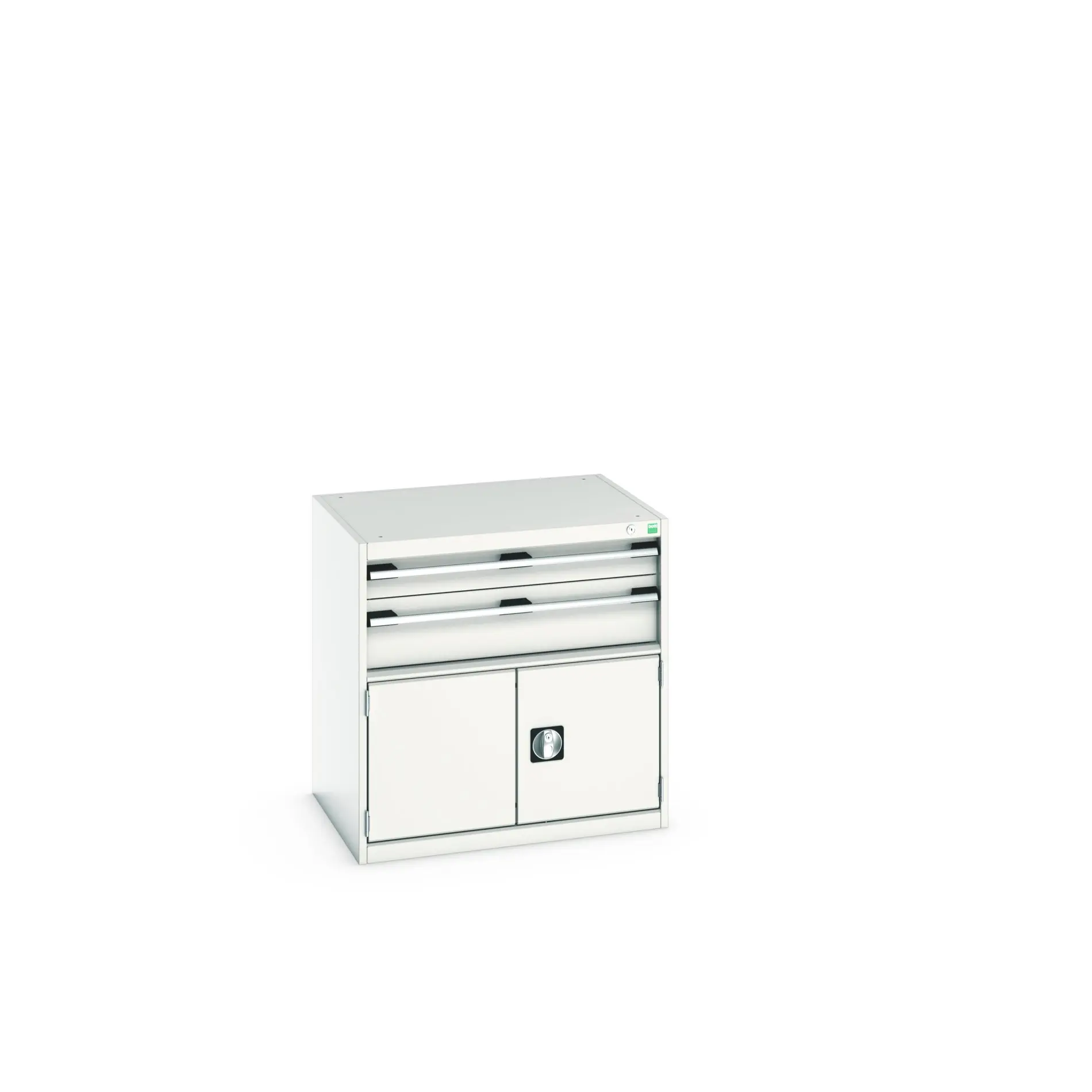 Produktfoto 1 von Bott Aufbewahrungsschrank Typ Schrank Freistehend 2 Tür/en 2 Schublade/n 800 mm 80 mm Ja 650 mm Stahlblech