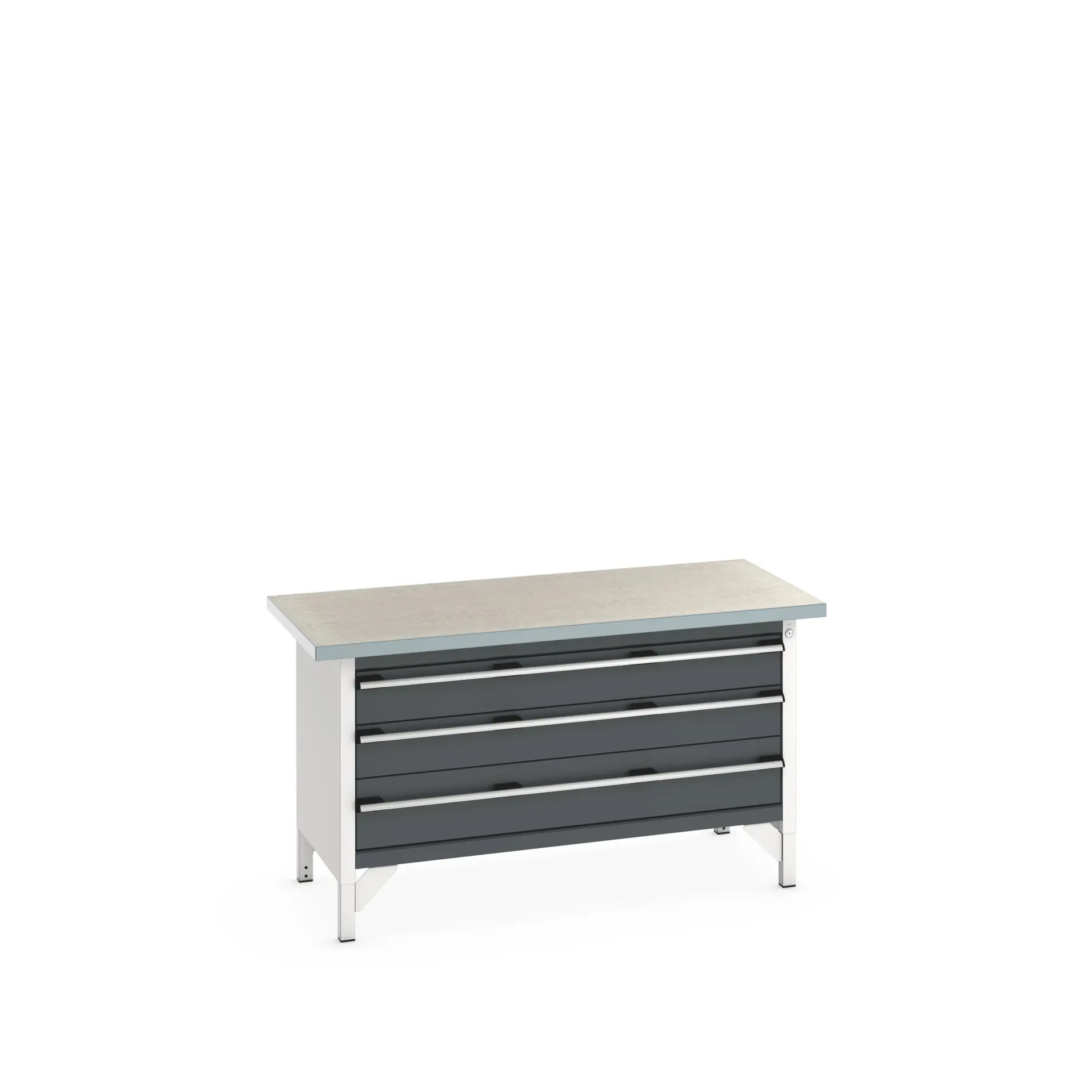 Produktfoto 1 von Bott 41002170.19V Aufbewahrungstisch Stahlblech Werkbank L. 1500 mm B. 750 mm H. 840 mm, Traglast 225kg