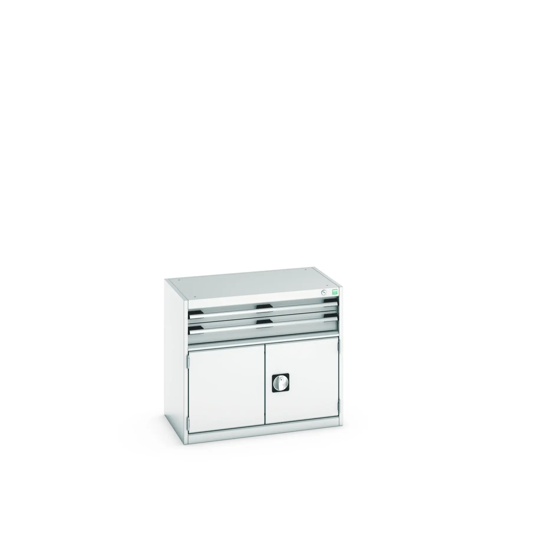 Produktfoto 1 von Bott Aufbewahrungsschrank Typ Schrank Freistehend 2 Tür/en 2 Schublade/n 700 mm 80 mm Ja 525 mm Stahlblech