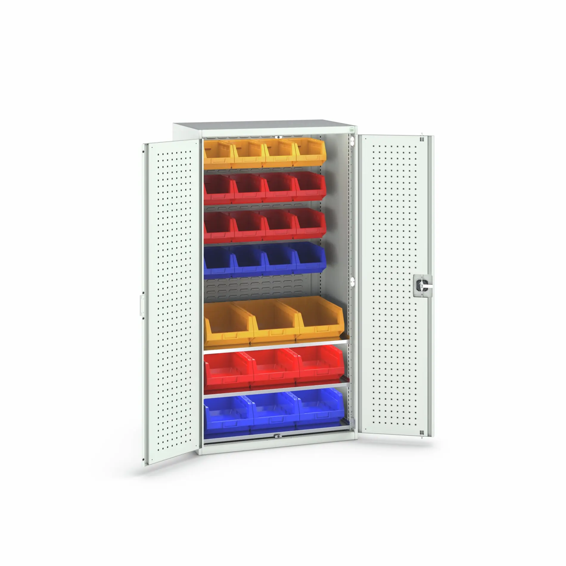 Produktfoto 1 von Bott Aufbewahrungsschrank Typ Wandschrank 2 Tür/en 1 Regal/e 2000 mm 1050 mm Ja 650 mm Stahlblech