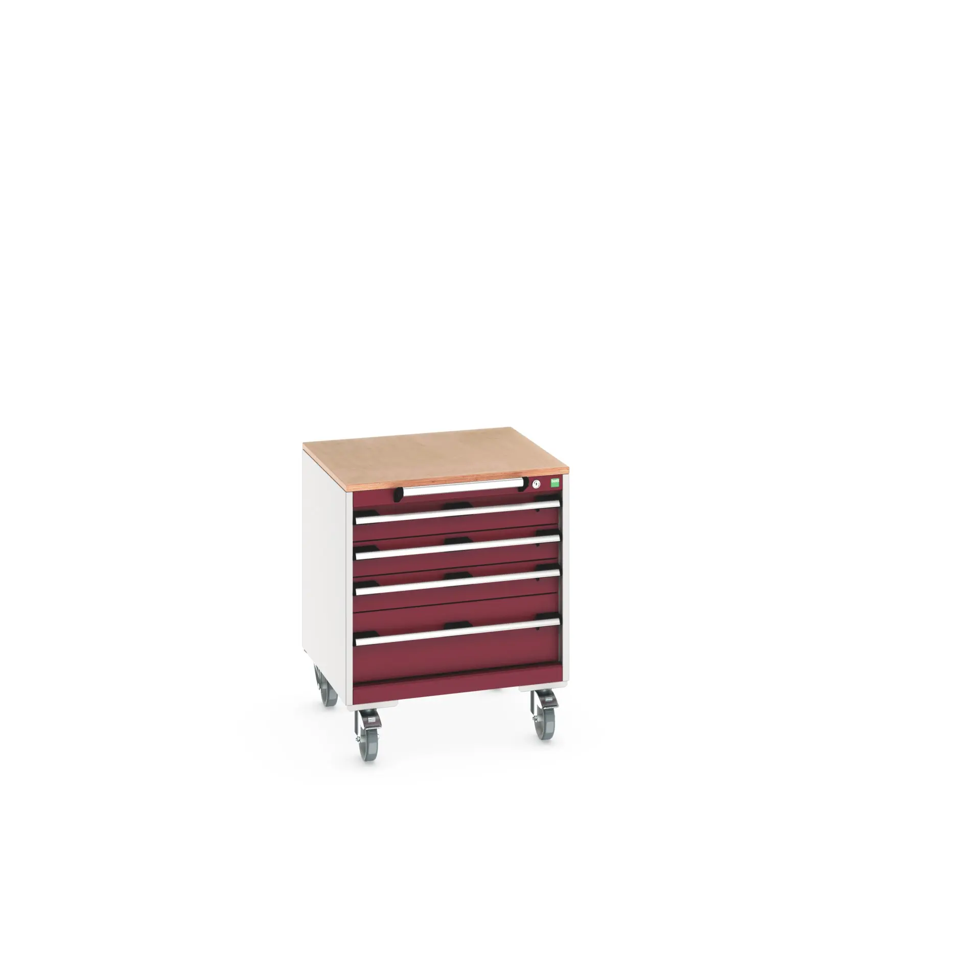 Produktfoto 1 von Bott Aufbewahrungsschrank Typ Beweglicher Schrank Bodenmontage 4 Schublade/n Stahlblech