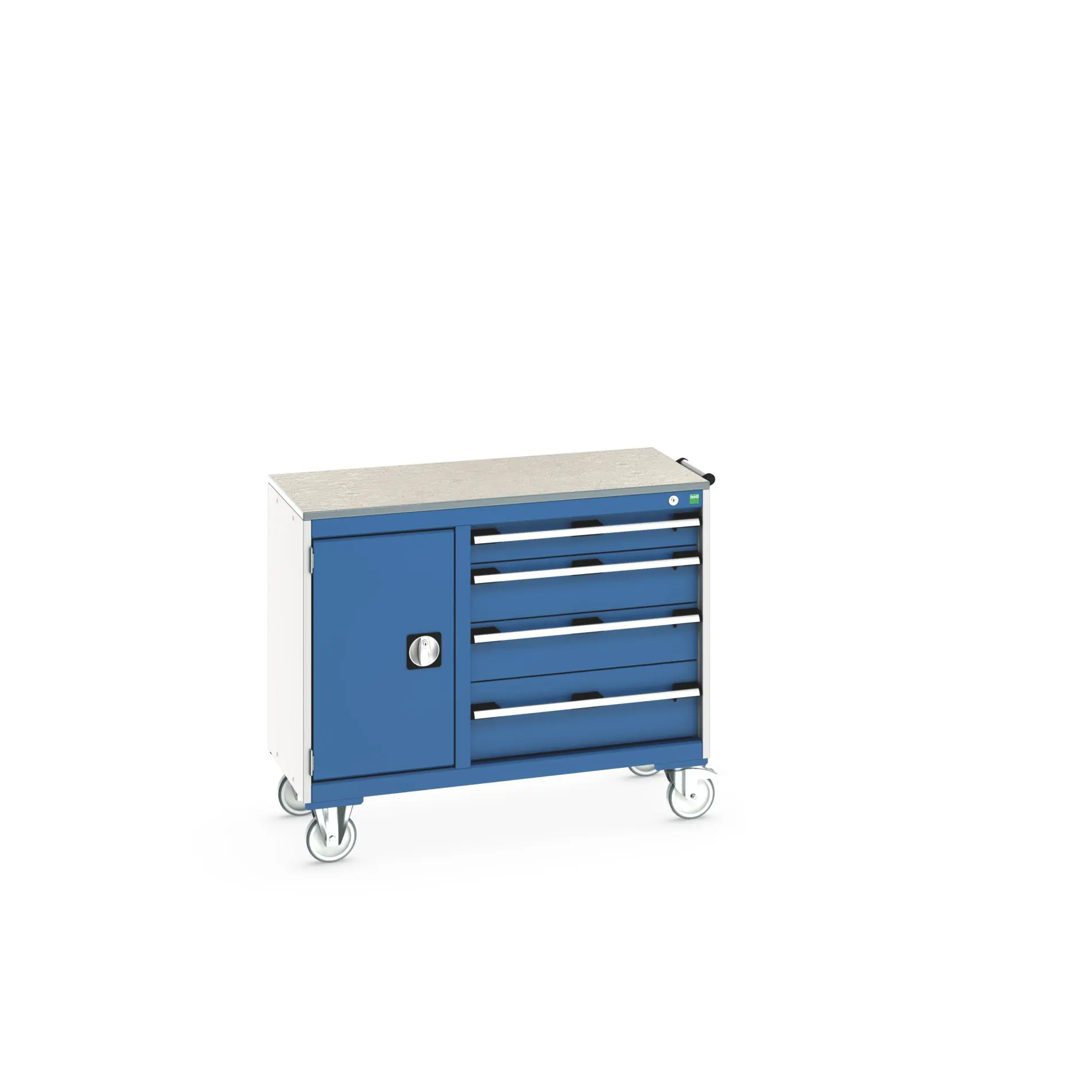 Produktfoto 1 von Bott Aufbewahrungsschrank Typ Beweglicher Schrank Freistehend 1 Tür/en 1 Regal/e 4 Schublade/n 890 mm 1050mm 525 mm mit