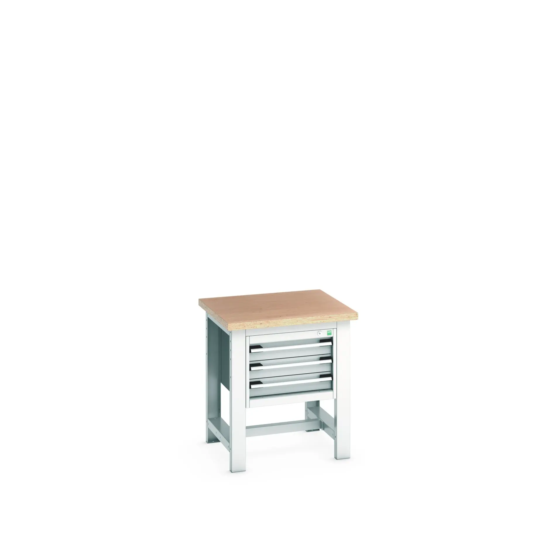 Produktfoto 1 von Bott Stahlblech Werkzeugkisten und Werkzeugschränke, Typ Mobiler Arbeitstisch 3 Schubladen, 840 mm x 750mm x 750 mm