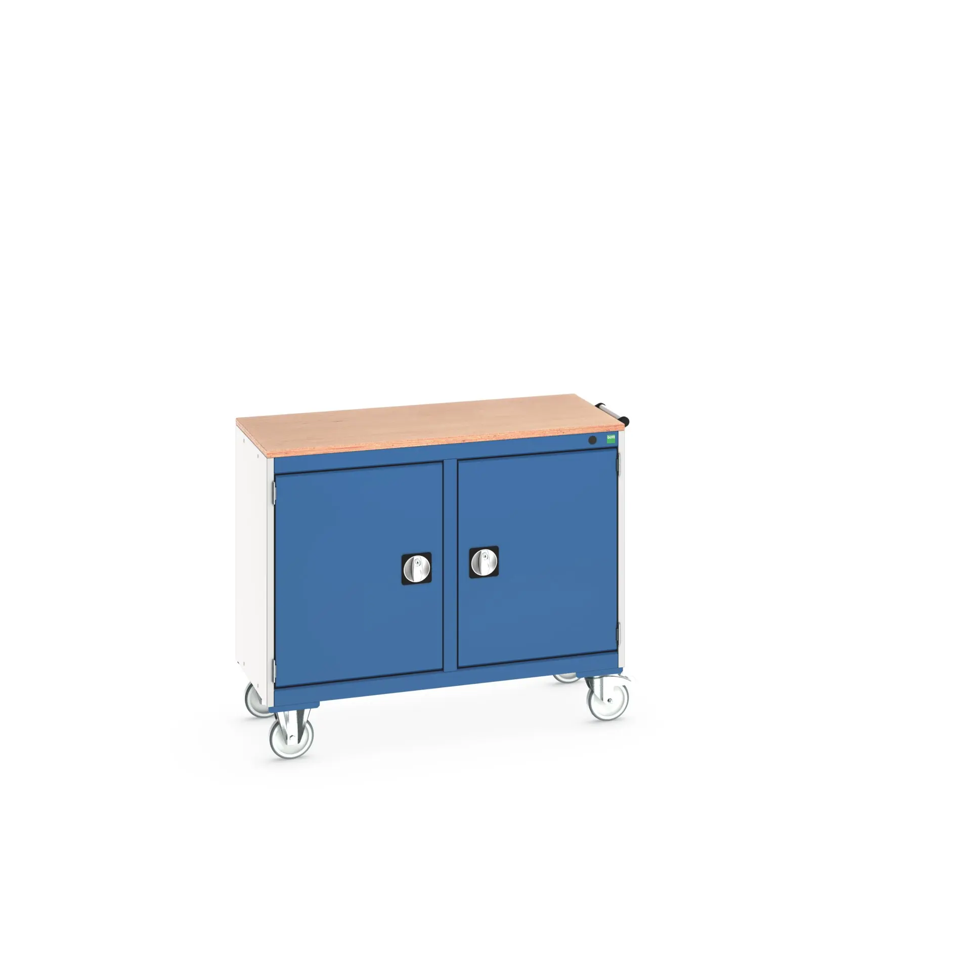 Produktfoto 1 von Bott Aufbewahrungsschrank Typ Beweglicher Schrank Freistehend 2 Tür/en 2 Regal/e 890 mm 1050 mm 525 mm mit Rädern