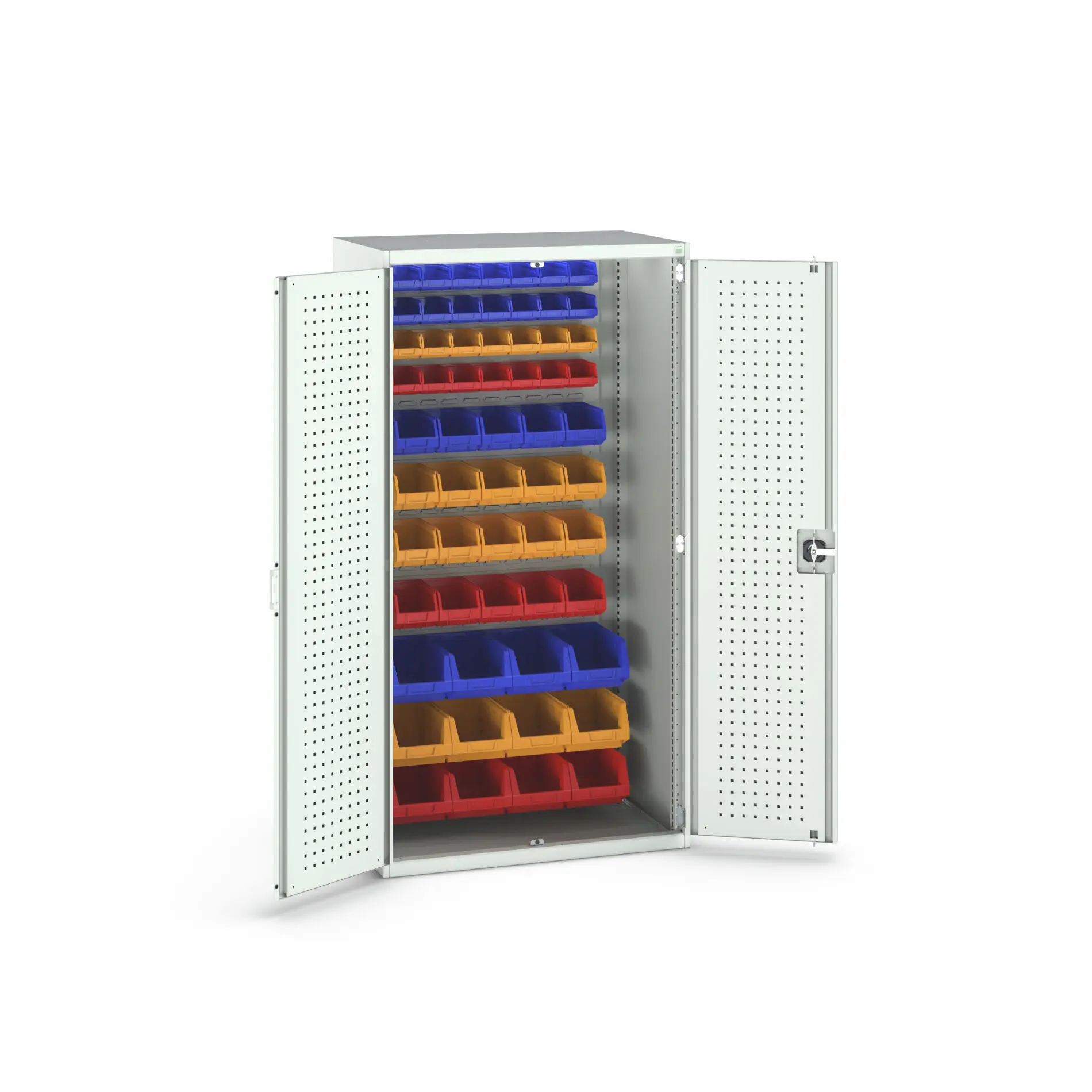 Produktfoto 1 von Bott Aufbewahrungsschrank Typ Schwerlast-Schrank mit Behältern Freistehend 2 Tür/en 2000 mm 1050 mm Ja 650 mm Stahlblech