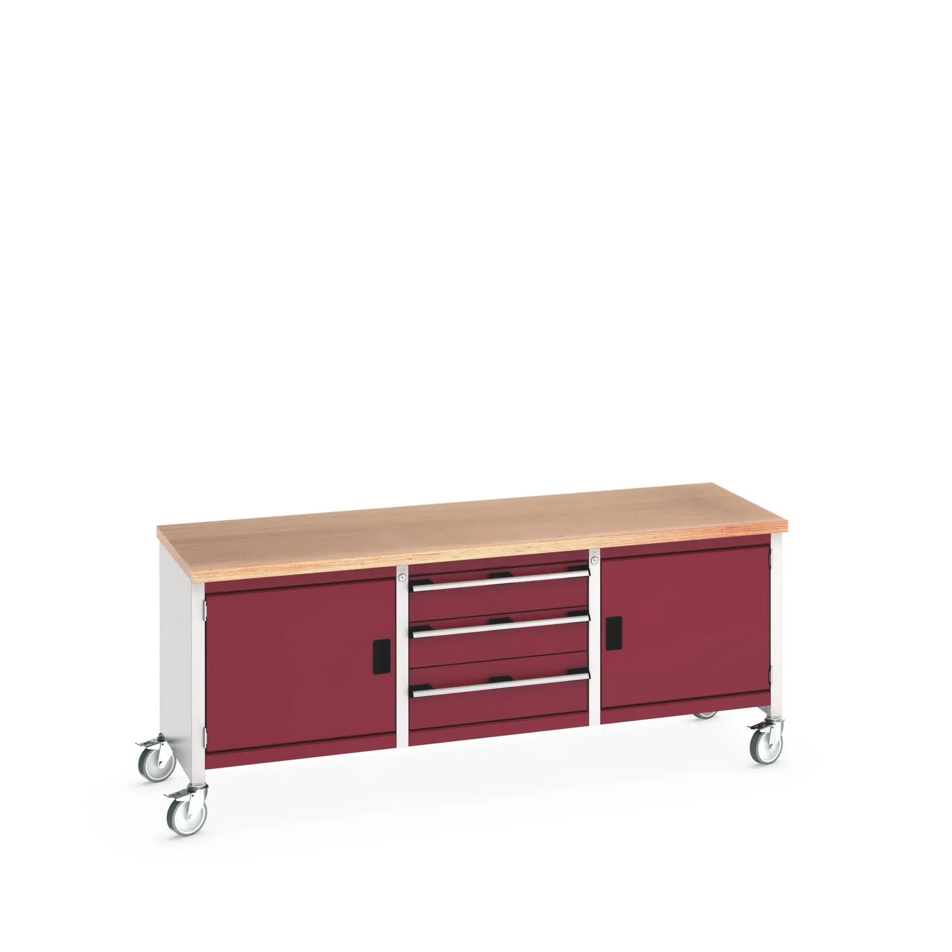 Produktfoto 1 von Bott 41002124.24V Aufbewahrungstisch Tragbar Stahlblech Werkbank L. 2000 mm B. 750 mm H. 840 mm, Traglast 225kg