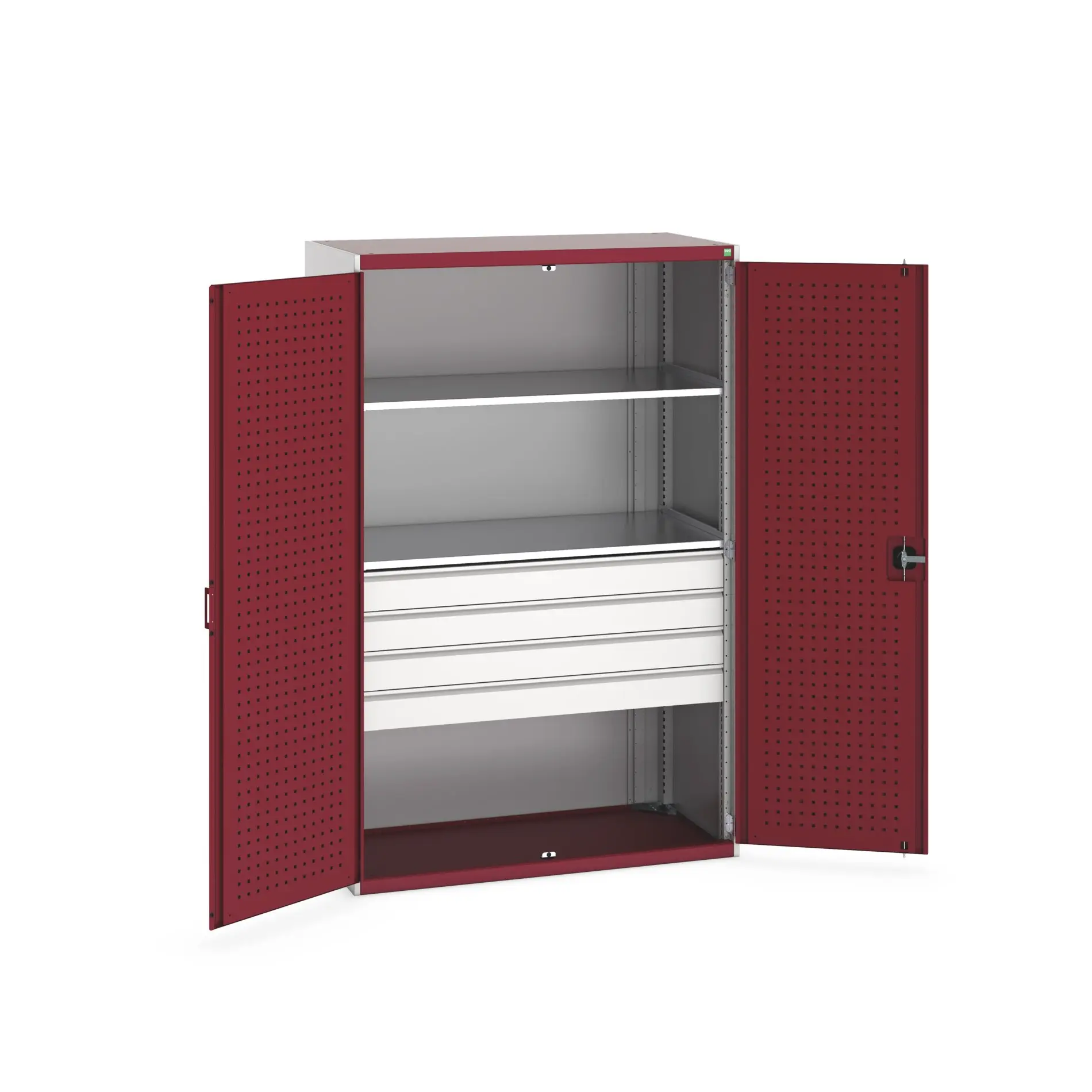 Produktfoto 1 von Bott Aufbewahrungsschrank Typ Bestückter Schrank Freistehend 2 Tür/en 2 Regal/e 4 Schublade/n 2000 mm 1300 mm Ja 650 mm