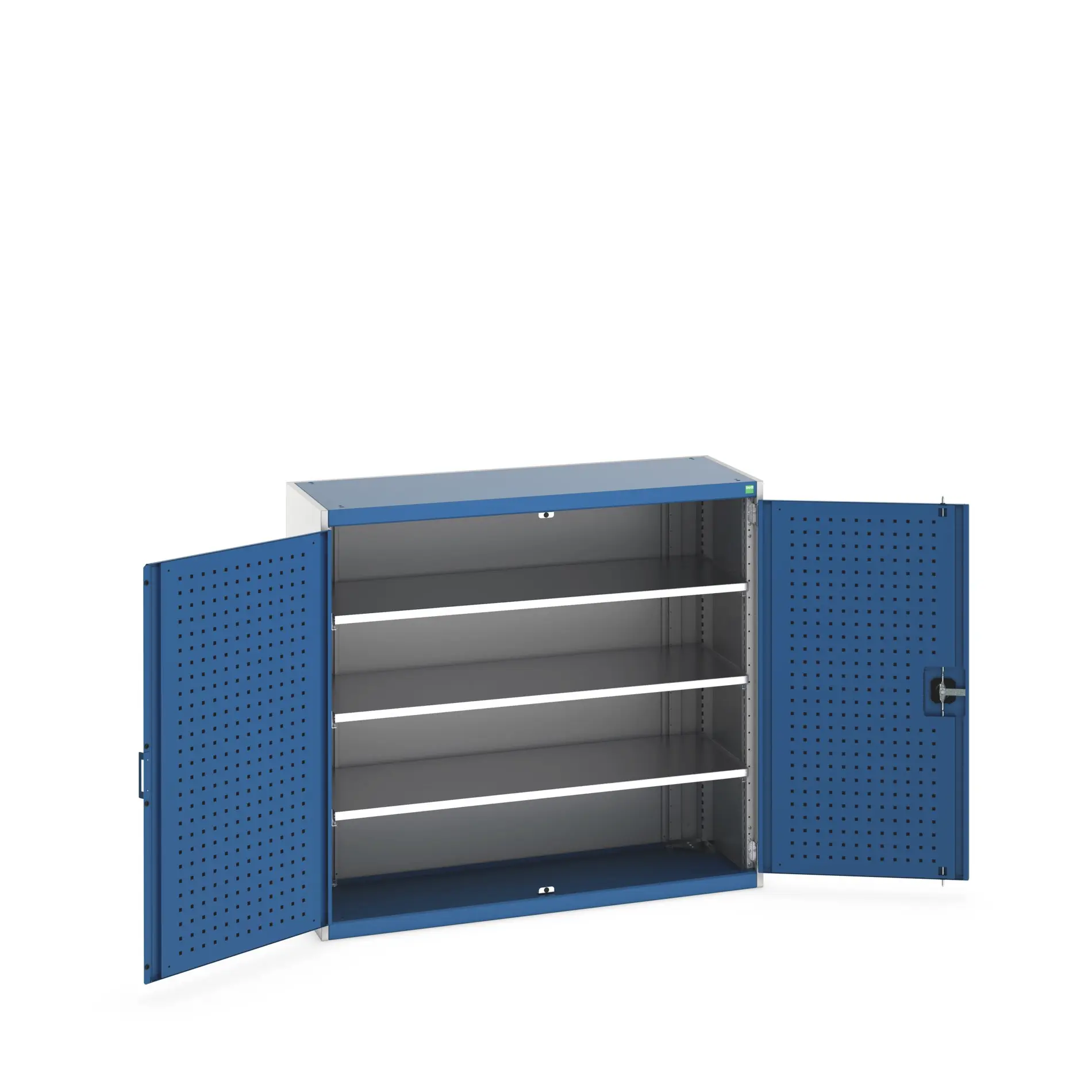 Produktfoto 1 von Bott Schrank Typ Regalschrank Freistehend 2 Tür/en 3 Regal/e 1200 mm 1300mm Abschließbar 525 mm Stahlblech