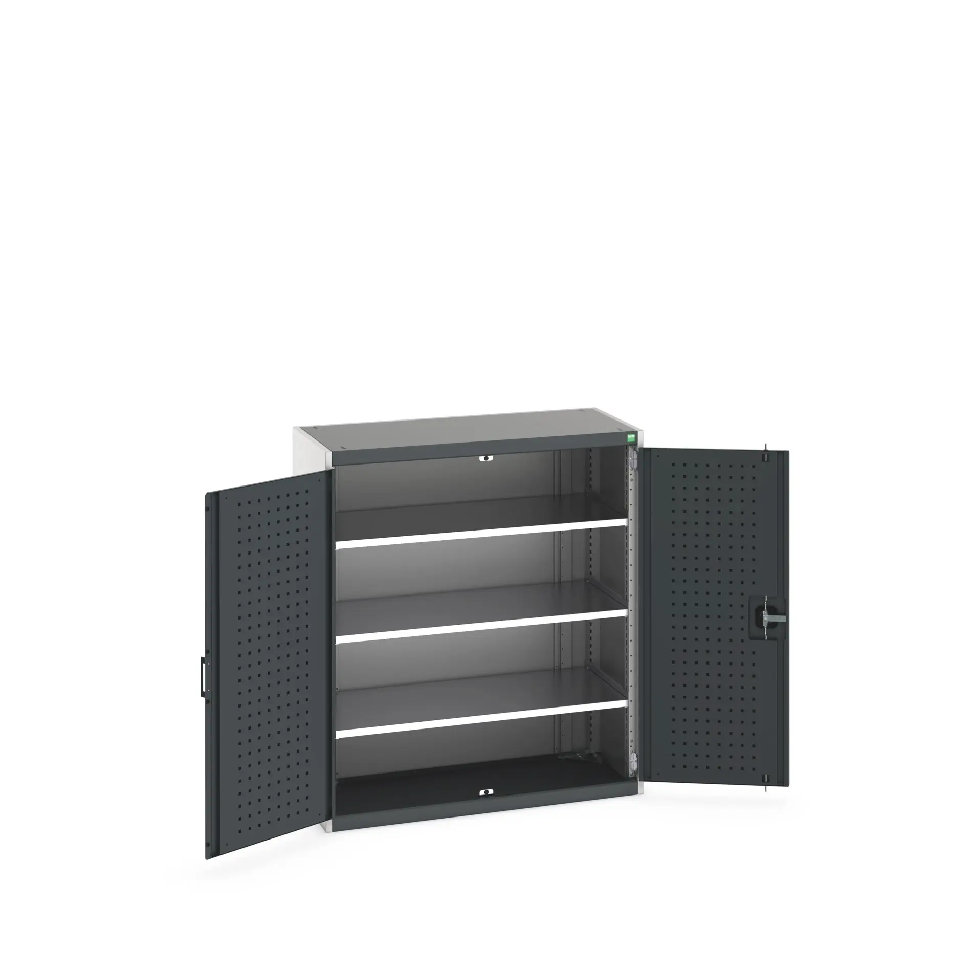 Produktfoto 1 von Bott Aufbewahrungsschrank Typ Regalschrank Freistehend 2 Tür/en 3 Regal/e 1200 mm 1050 mm Ja 525 mm Stahlblech