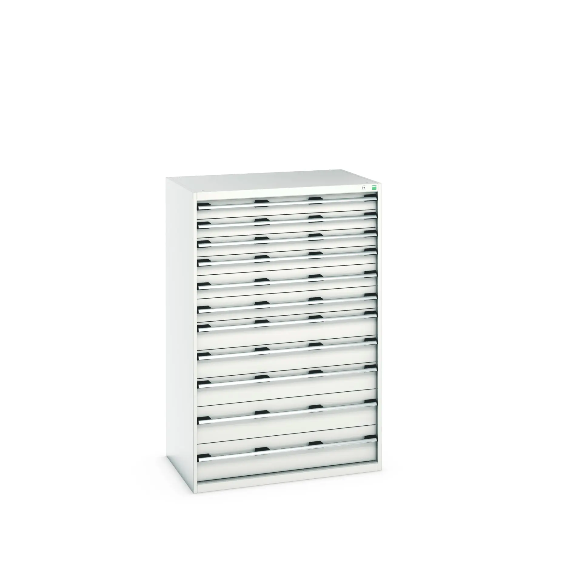 Produktfoto 1 von Bott 11 Stahl Schubladenbehälter Schrank Hellgrau, 1600 mm x 750 mm x 1050 mm