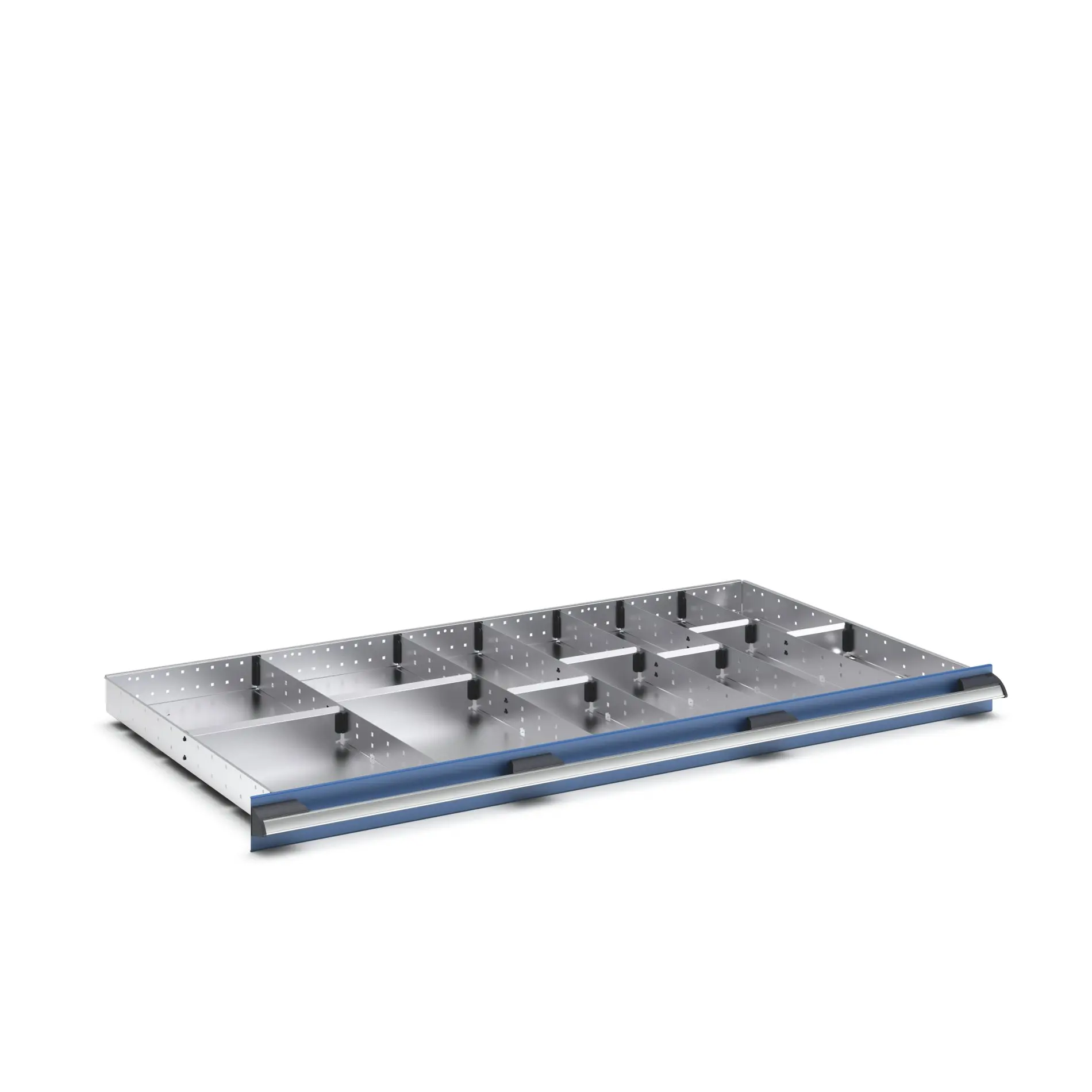 Produktfoto 1 von Bott Teiler Sortiment, Typ Trennwand für Schubladen, Stahlblech, Silber 1300 X 750 X 75mm