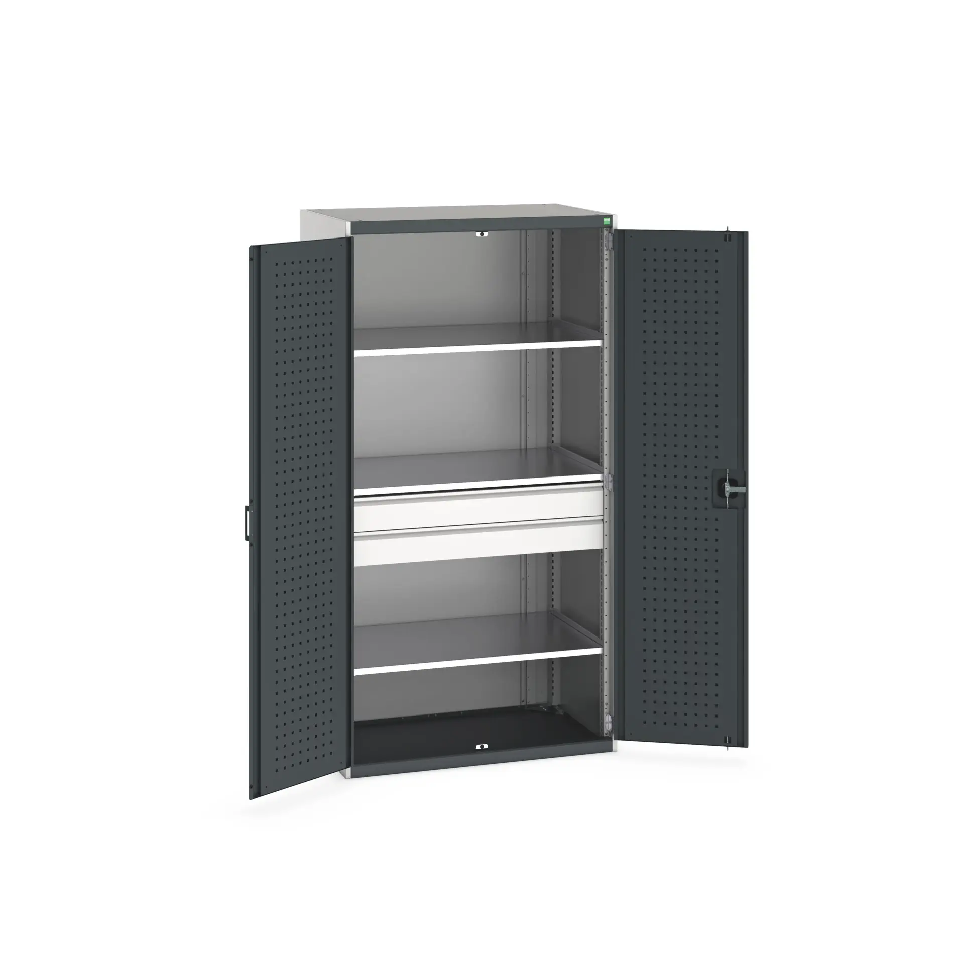 Produktfoto 1 von Bott Aufbewahrungsschrank Typ Bestückter Schrank Freistehend 2 Tür/en 3 Regal/e 2 Schublade/n 2000 mm 1050 mm Ja 650 mm