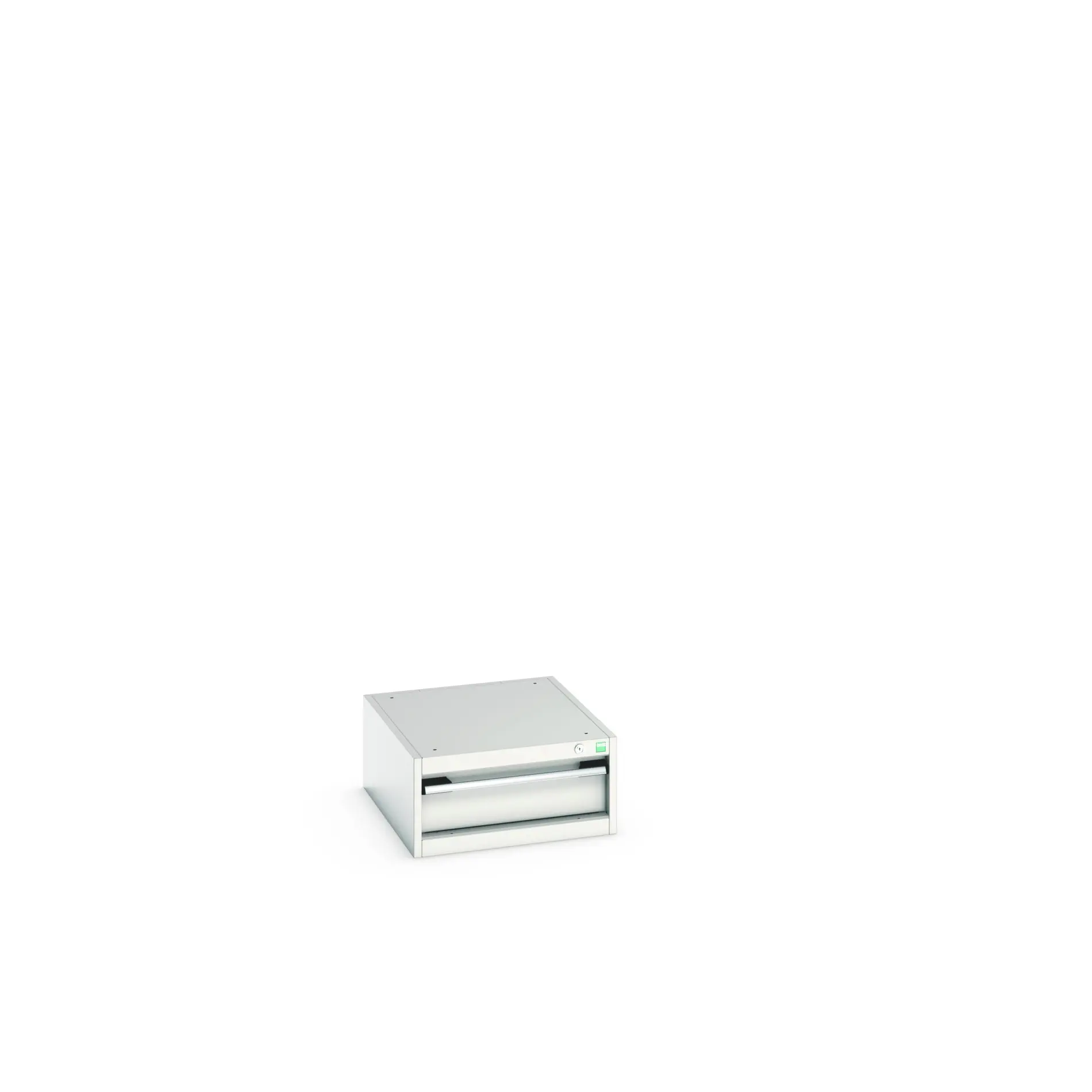 Produktfoto 1 von Bott 1 Stahl Schubladenbehälter Schrank Hellgrau, 250 mm x 650 mm x 525 mm