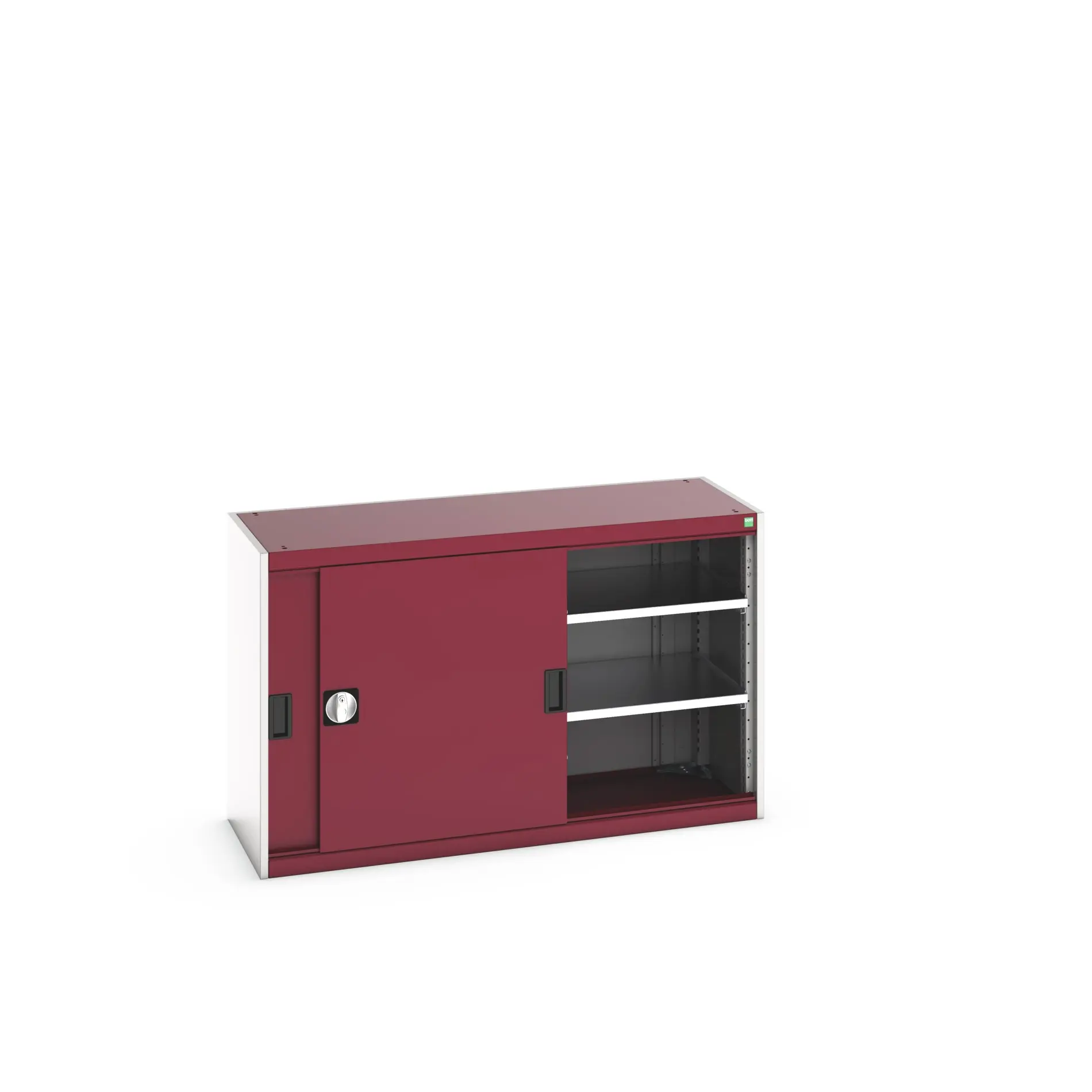 Produktfoto 1 von Bott Aufbewahrungsschrank Typ Regalschrank Freistehend 2 Tür/en 2 Regal/e 800 mm 1300 mm Ja 525 mm Stahlblech