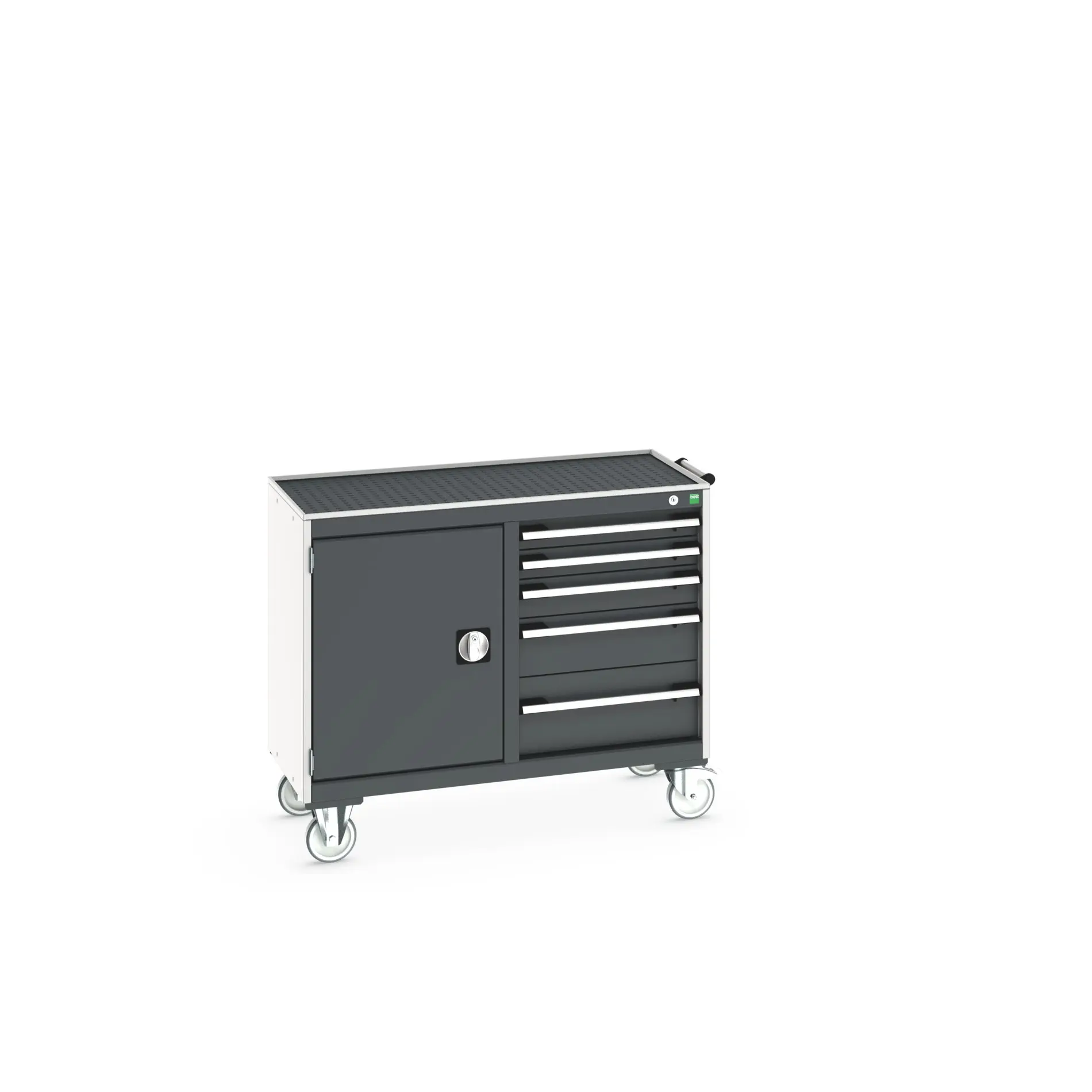 Produktfoto 1 von Bott Aufbewahrungsschrank Typ Beweglicher Schrank Freistehend 1 Tür/en 1 Regal/e 5 Schublade/n 885 mm 1050 mm 525 mm mit
