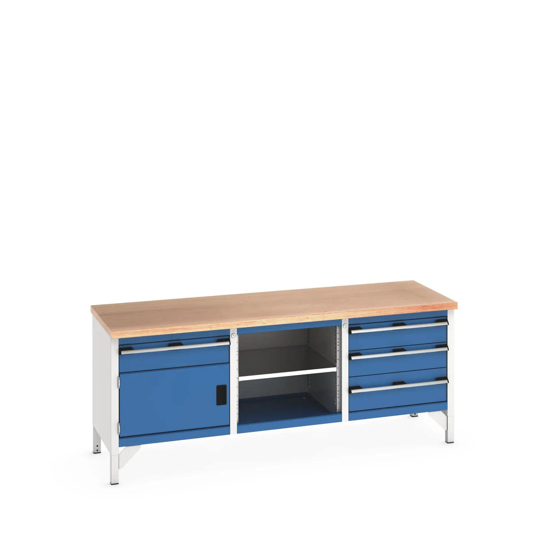 Produktfoto 1 von Bott Aufbewahrungsschrank Typ Aufbewahrungstisch Freistehend 1 Tür/en 1 Regal/e 4 Schublade/n 840 mm 2000 mm 750 mm