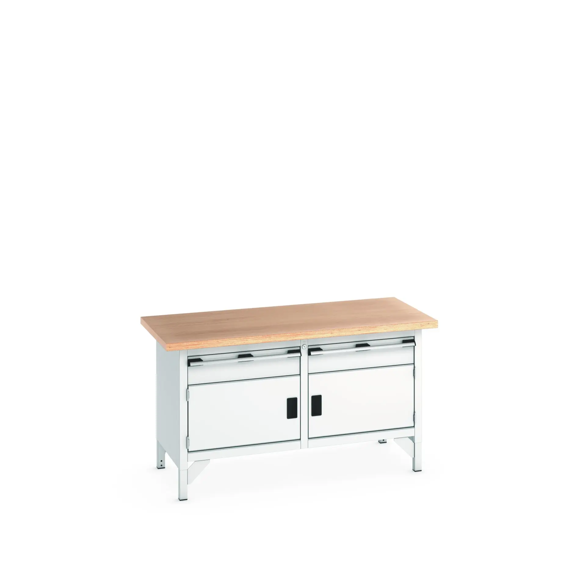 Produktfoto 1 von Bott Aufbewahrungsschrank Typ Aufbewahrungstisch Freistehend 2 Tür/en 2 Schublade/n 840 mm 1500 mm 750 mm Stahlblech