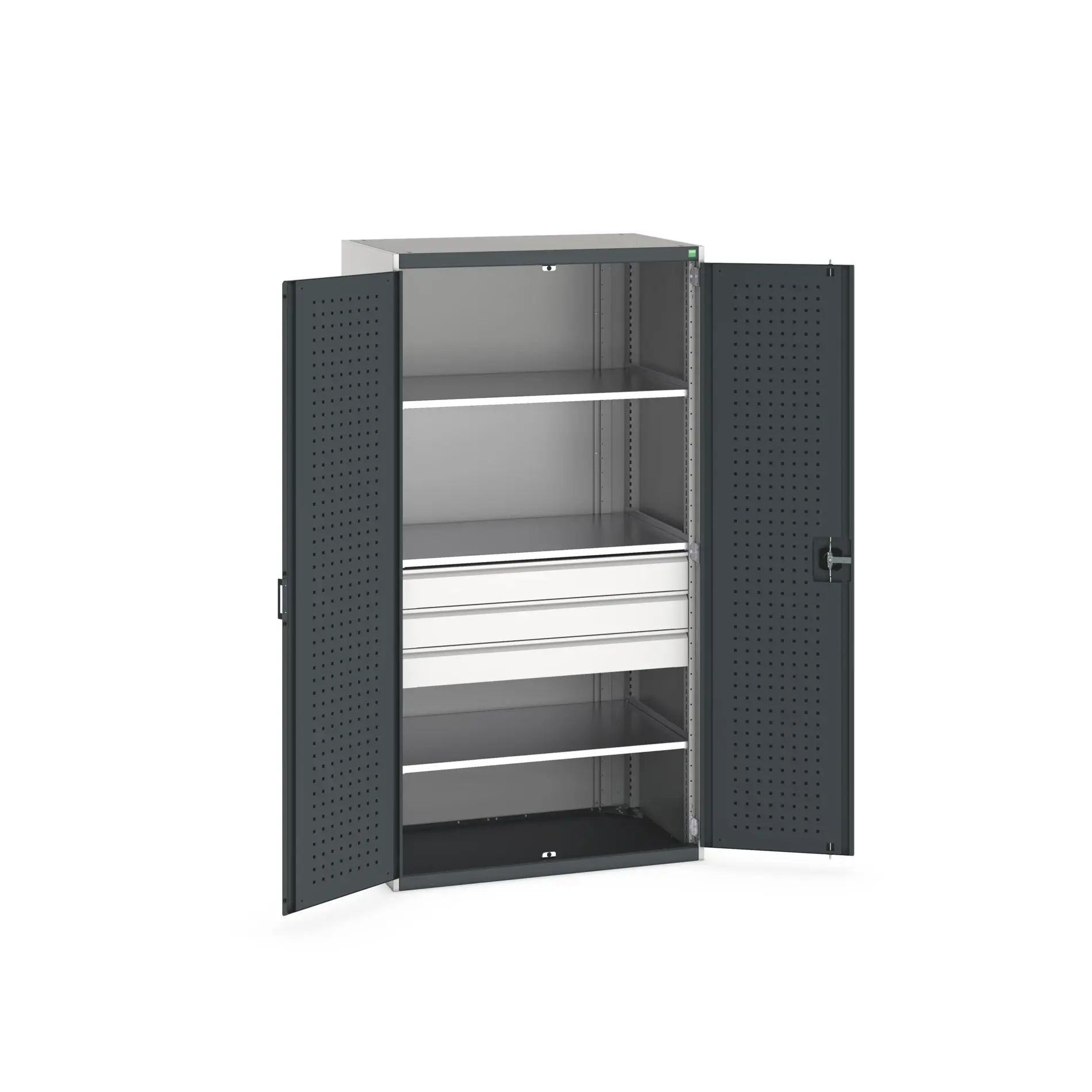 Produktfoto 1 von Bott Aufbewahrungsschrank Typ Bestückter Schrank Freistehend 2 Tür/en 3 Regal/e 3 Schublade/n 2000 mm 1050 mm Ja 650 mm