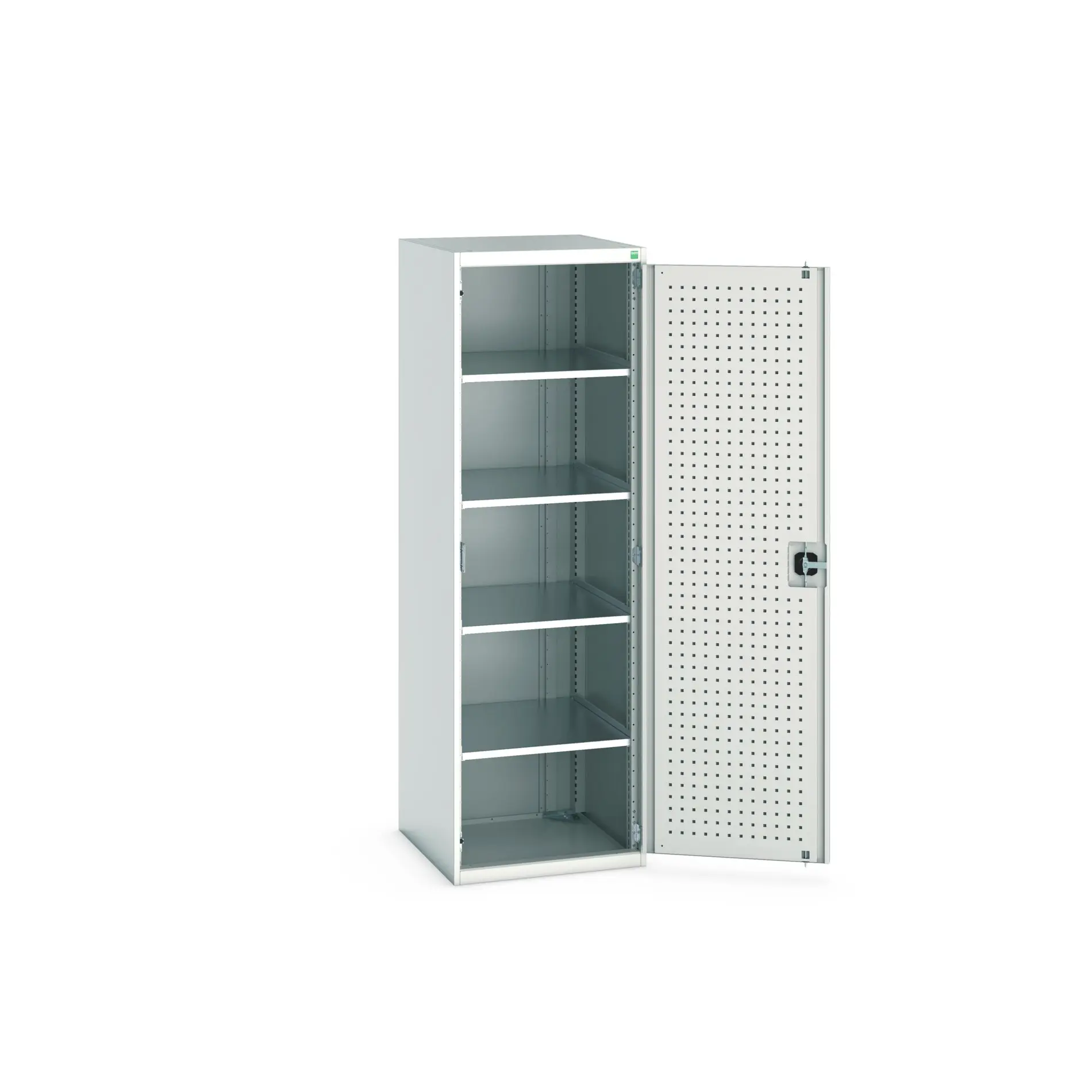 Produktfoto 1 von Bott Aufbewahrungsschrank Typ Regalschrank Freistehend 1 Tür/en 4 Regal/e 2000 mm 650 mm Ja 650 mm Stahlblech