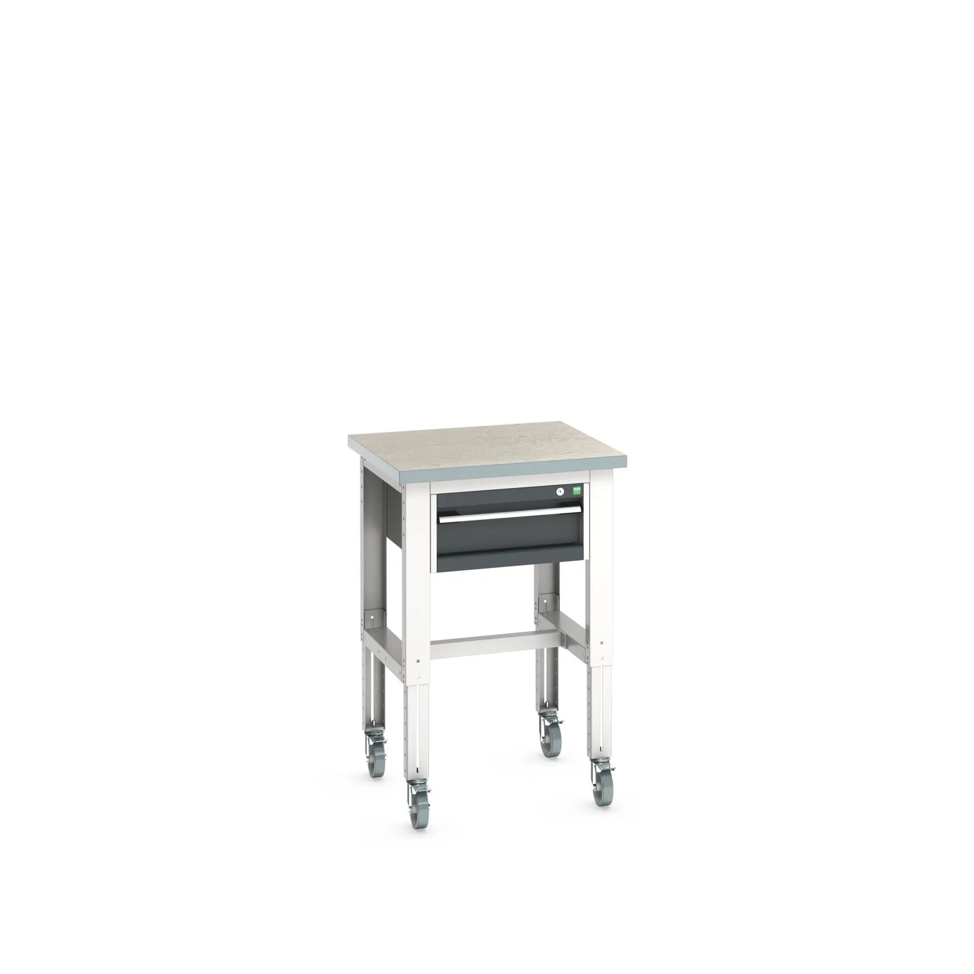 Produktfoto 1 von Bott Stahlblech Werkzeugkisten und Werkzeugschränke, Typ Mobiler Arbeitstisch 1 Schubladen mit Rädern, 840 mm x 750 mm x