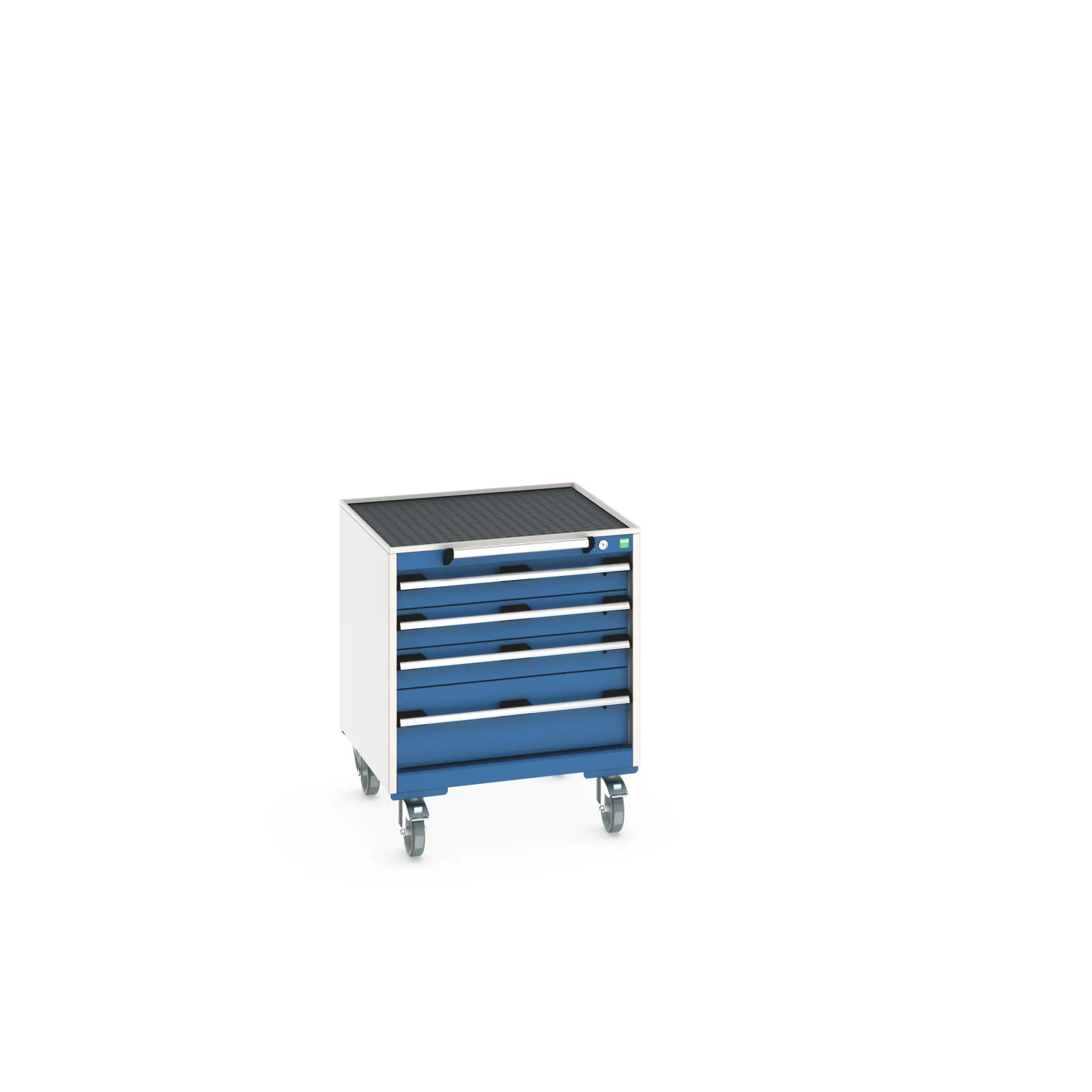 Produktfoto 1 von Bott Aufbewahrungsschrank Typ Beweglicher Schrank Freistehend 4 Schublade/n 785 mm 650 mm 650 mm mit Rädern Stahlblech