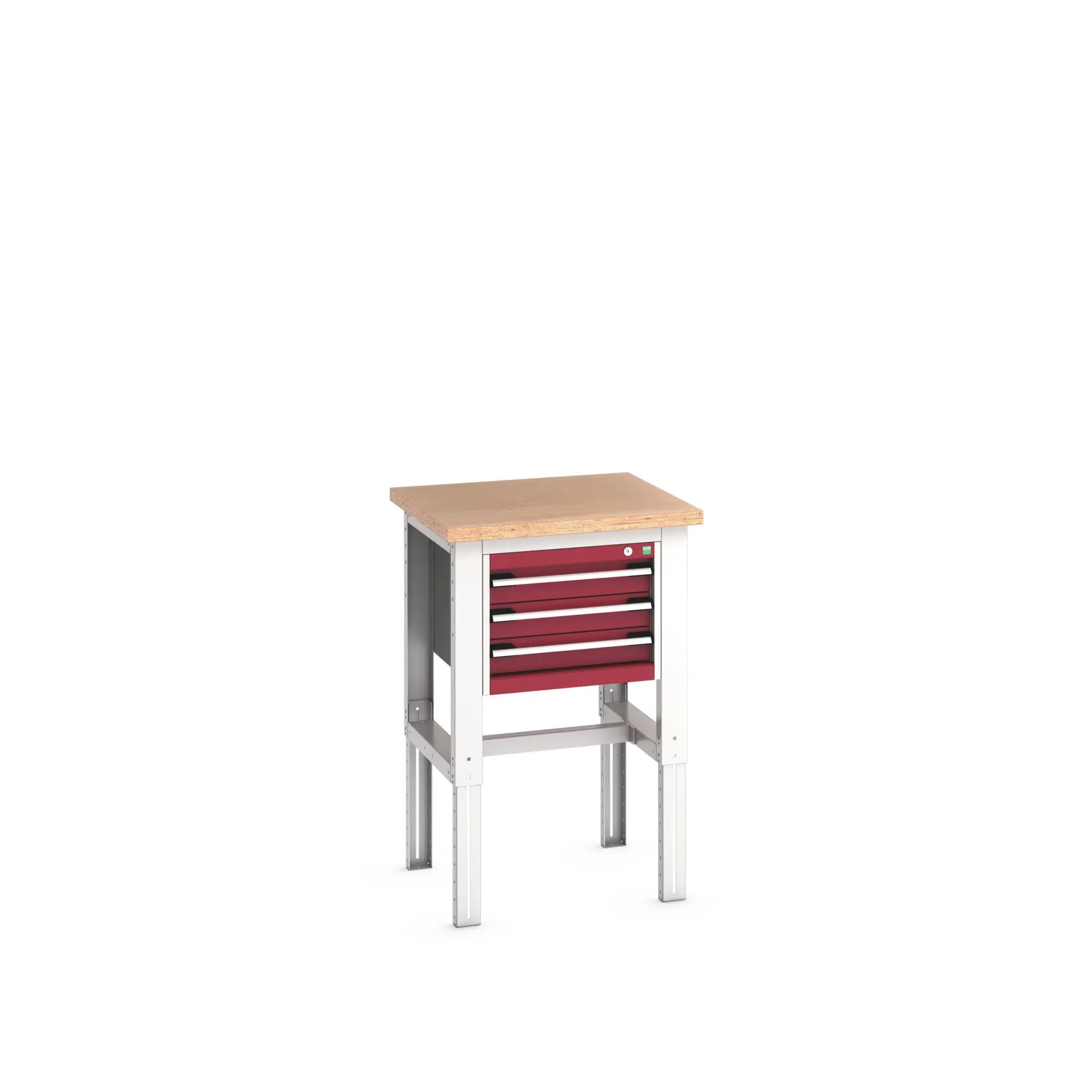 Produktfoto 1 von Bott Stahlblech Werkzeugkisten und Werkzeugschränke, Typ Mobiler Arbeitstisch 3 Schubladen, 1140 mm x 750mm x 750 mm