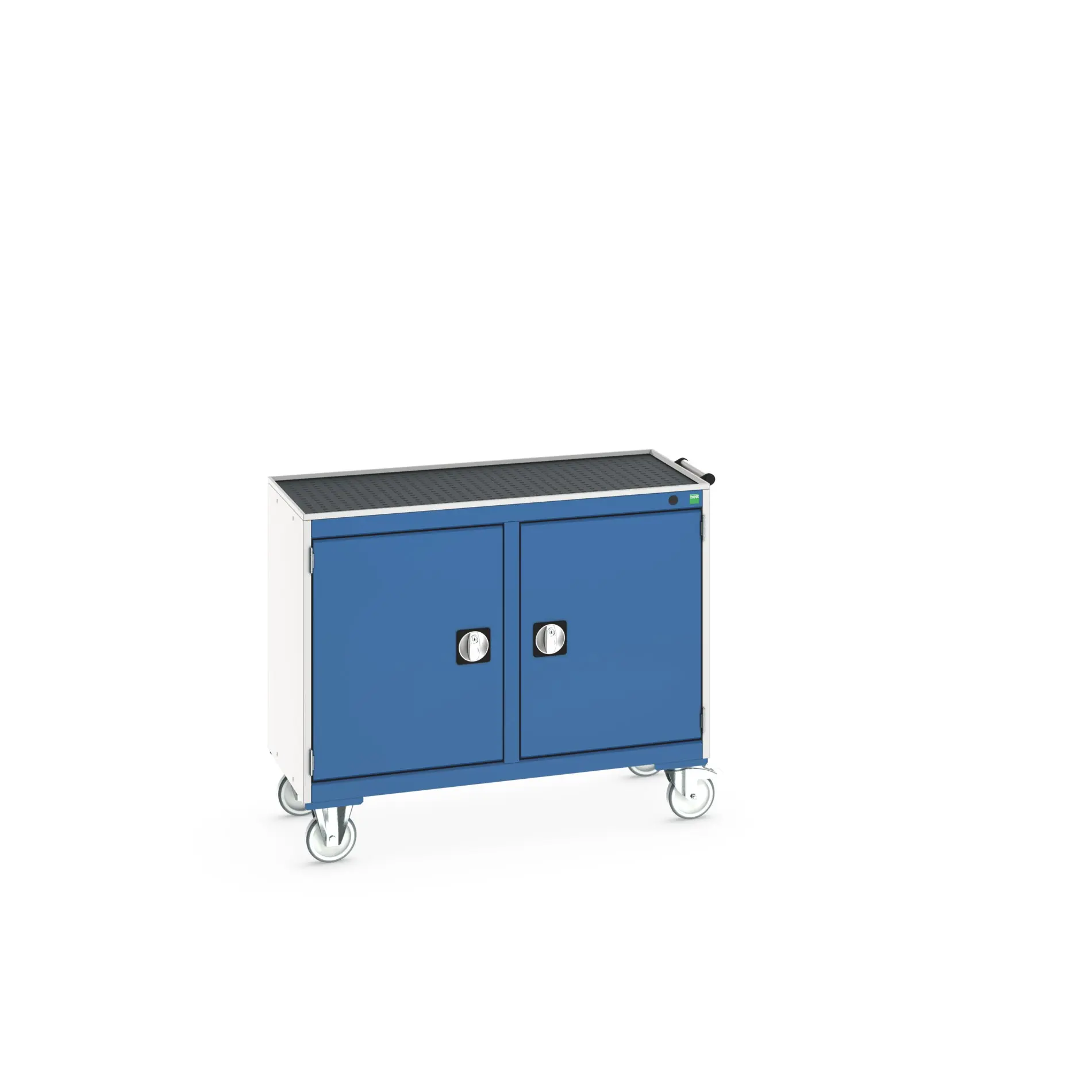 Produktfoto 1 von Bott Aufbewahrungsschrank Typ Beweglicher Schrank Freistehend 2 Tür/en 2 Regal/e 885 mm 1050 mm 525 mm mit Rädern