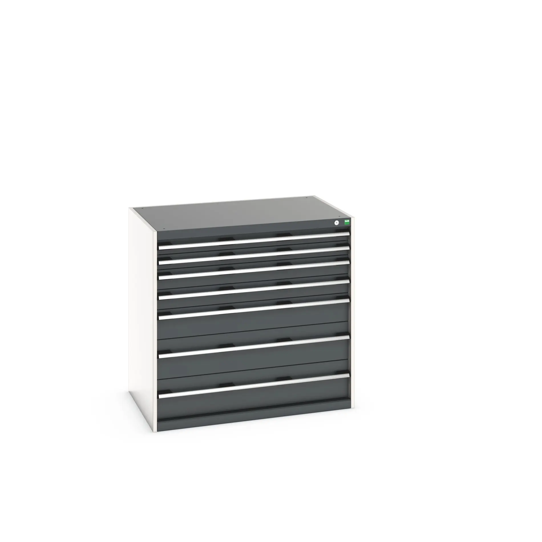 Produktfoto 1 von Bott 7 Stahl Schubladenbehälter Schrank Grau, 1000 mm x 750 mm x 1050 mm