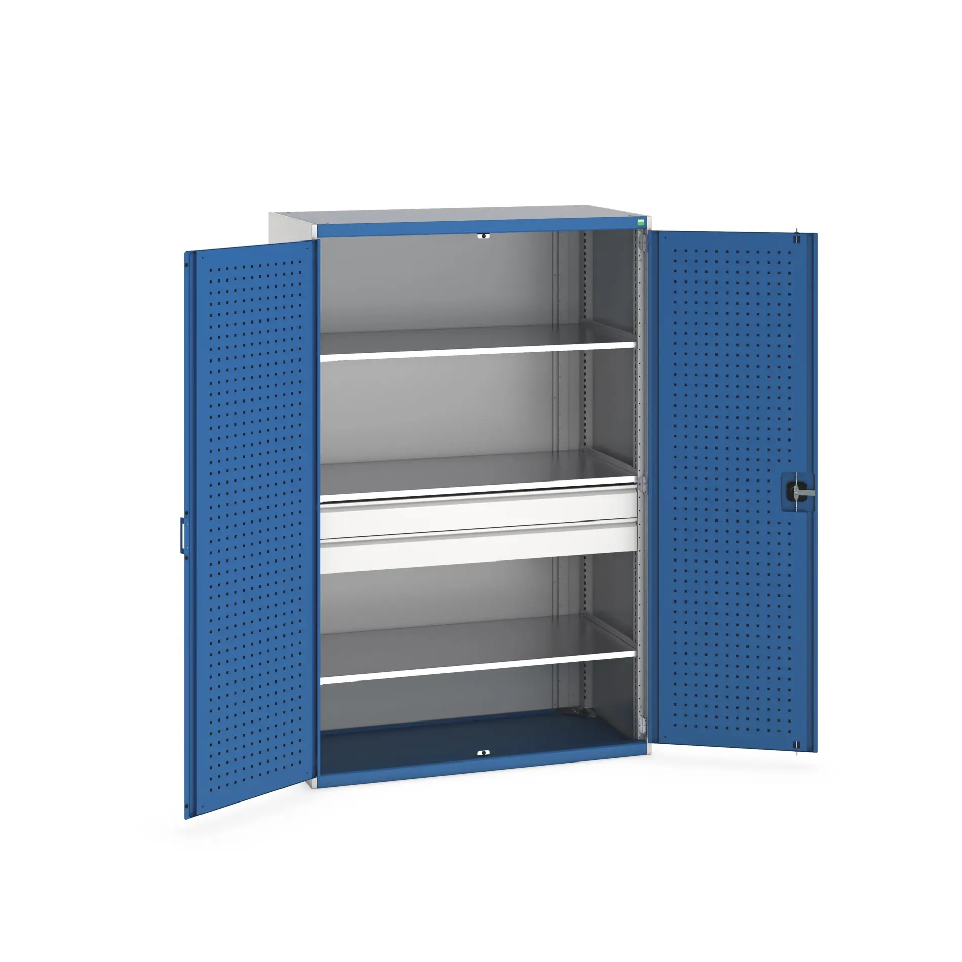 Produktfoto 1 von Bott Aufbewahrungsschrank Typ Bestückter Schrank Freistehend 2 Tür/en 3 Regal/e 2 Schublade/n 2000 mm 1300 mm Ja 650 mm