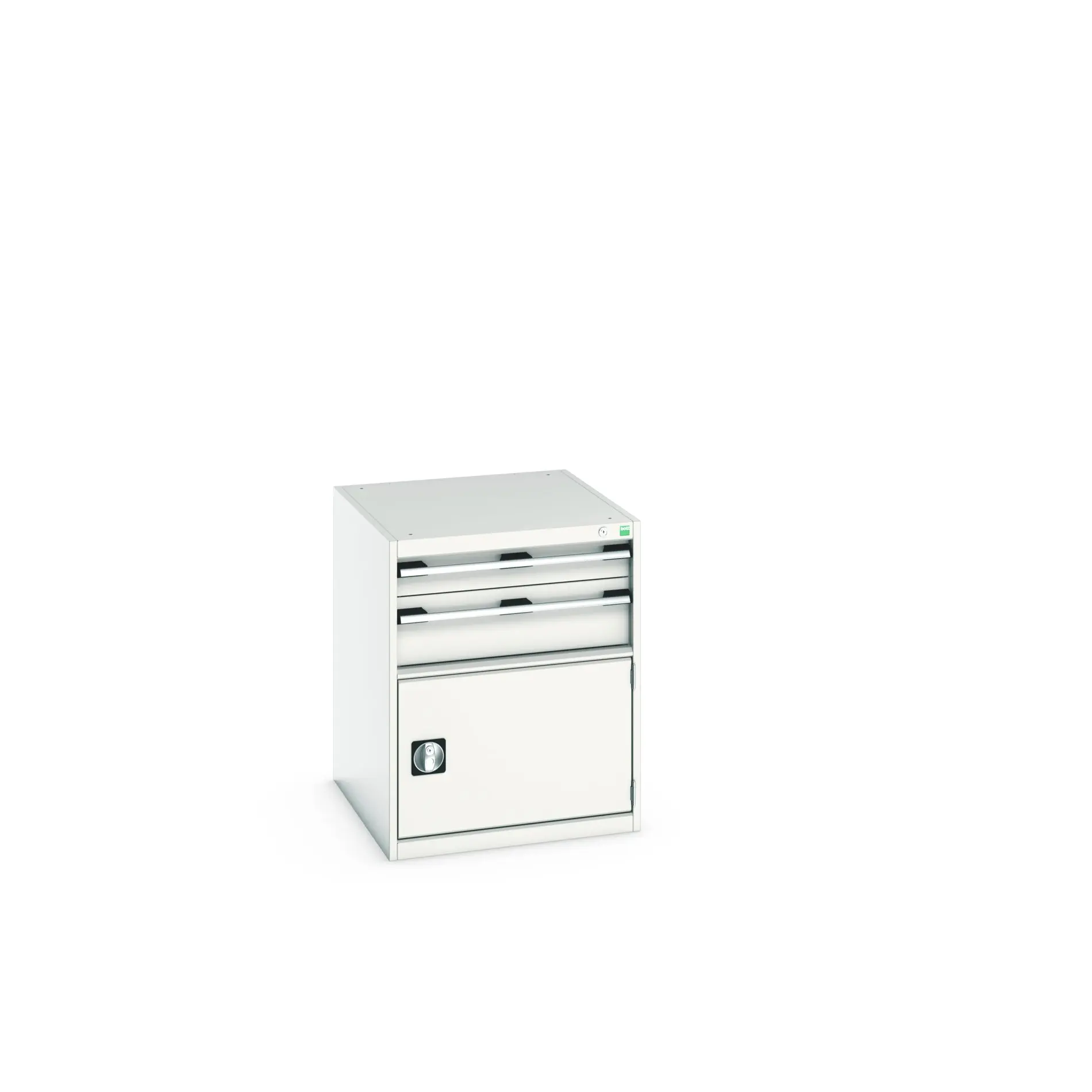 Produktfoto 1 von Bott Aufbewahrungsschrank Typ Schrank Freistehend 1 Tür/en 2 Schublade/n 800 mm 650mm Abschließbar 750 mm Stahlblech