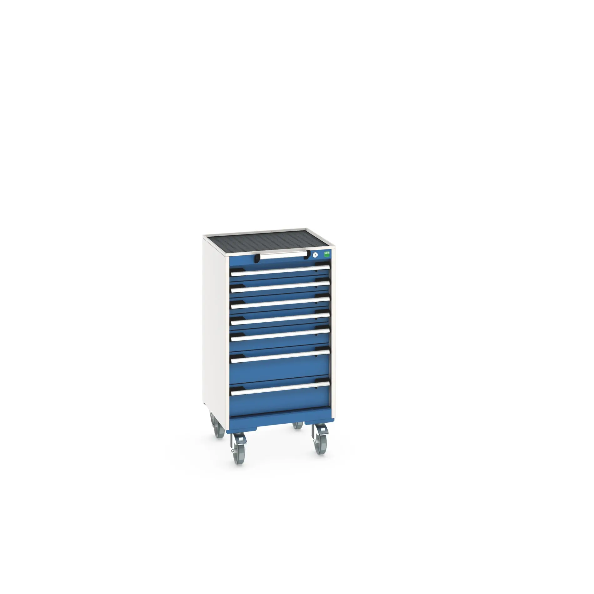 Produktfoto 1 von Bott Aufbewahrungsschrank Typ Beweglicher Schrank Freistehend 7 Schublade/n 985 mm 525 mm 525 mm mit Rädern Stahlblech