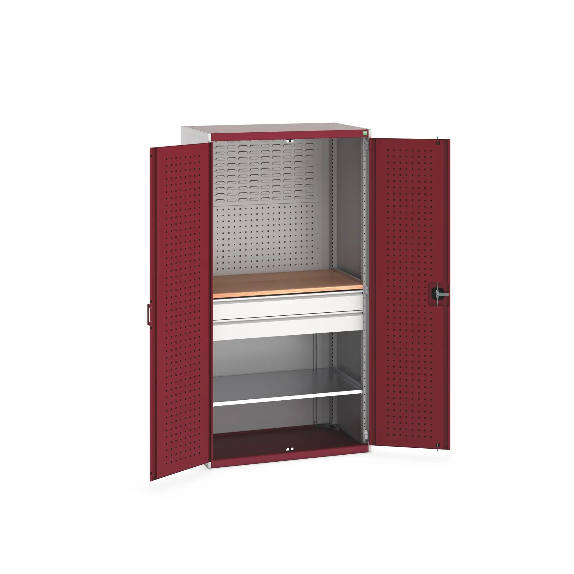 Produktfoto 1 von Bott Aufbewahrungsschrank Typ Mini Werkstattschrank Freistehend 2 Tür/en 1 Regal/e 2 Schublade/n 2000 mm 1050 mm Ja 650