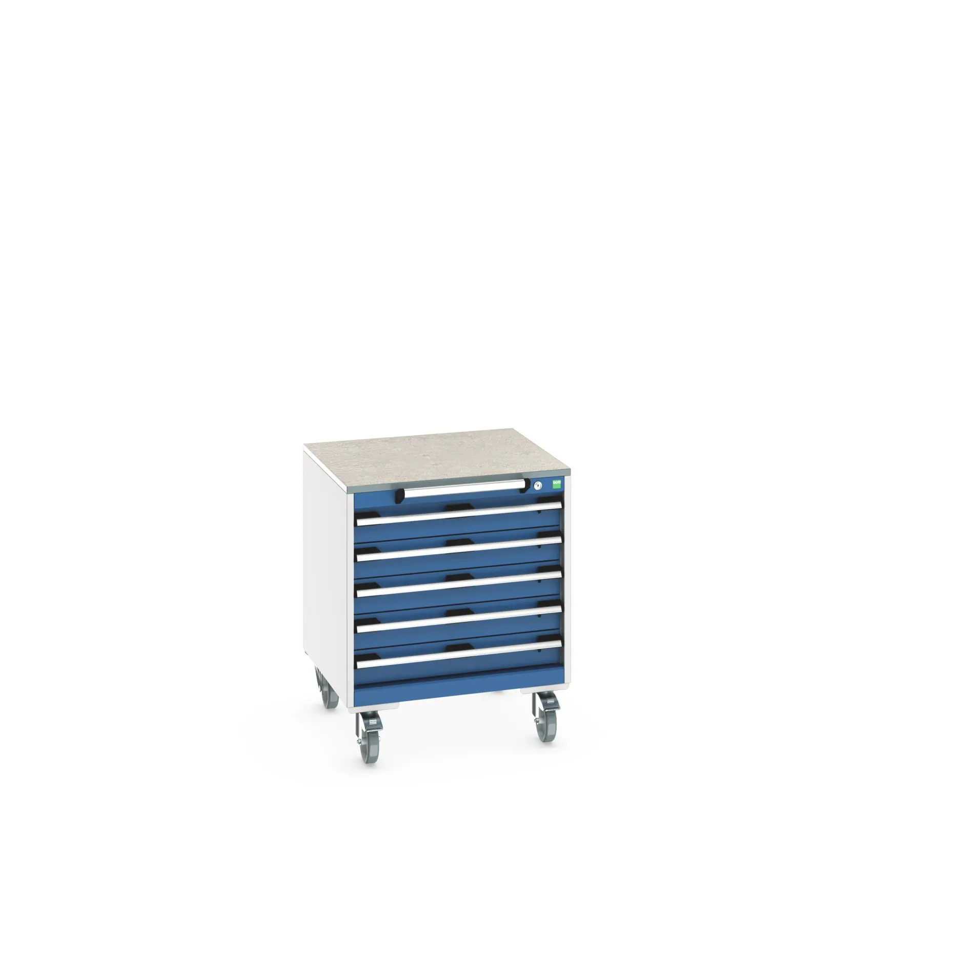 Bott Aufbewahrungsschrank Typ Beweglicher Schrank Freistehend 5 Schublade/n 790 mm 650 mm 650 mm mit Rädern Stahlblech