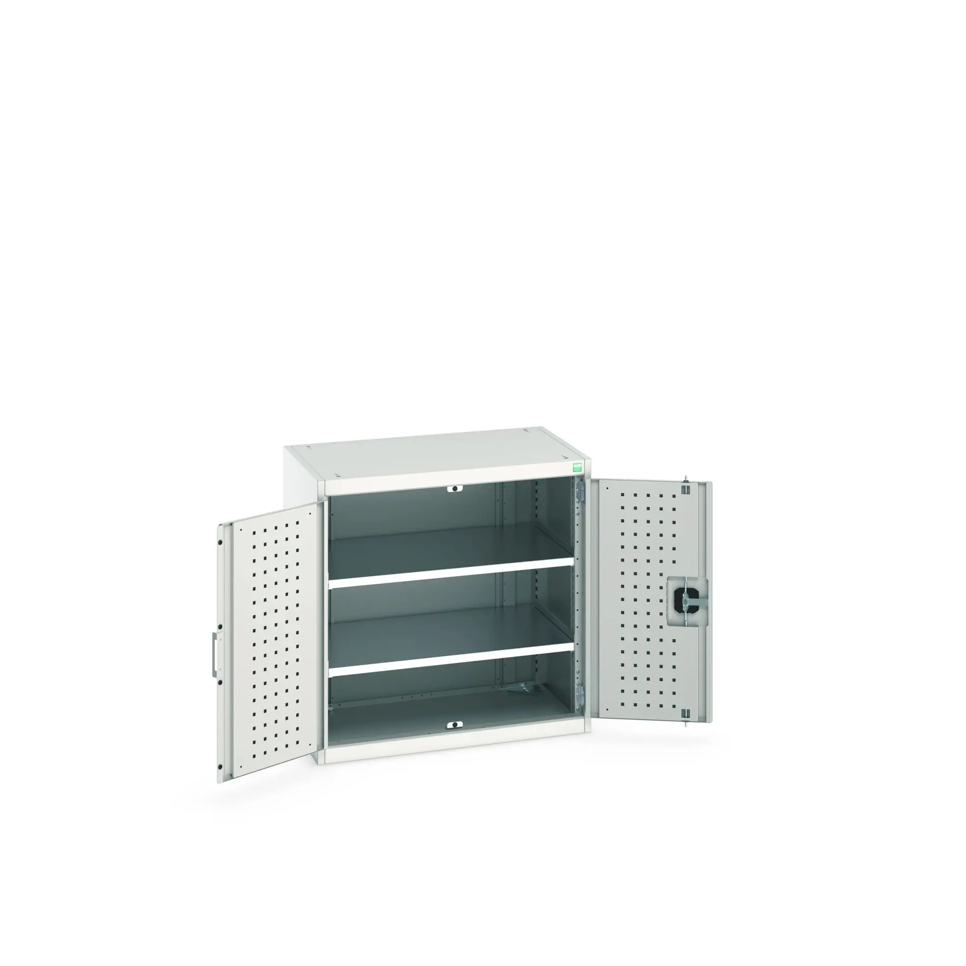 Produktfoto 1 von Bott Aufbewahrungsschrank Typ Regalschrank Freistehend 2 Tür/en 2 Regal/e 800 mm 80 mm Ja 525 mm Stahlblech