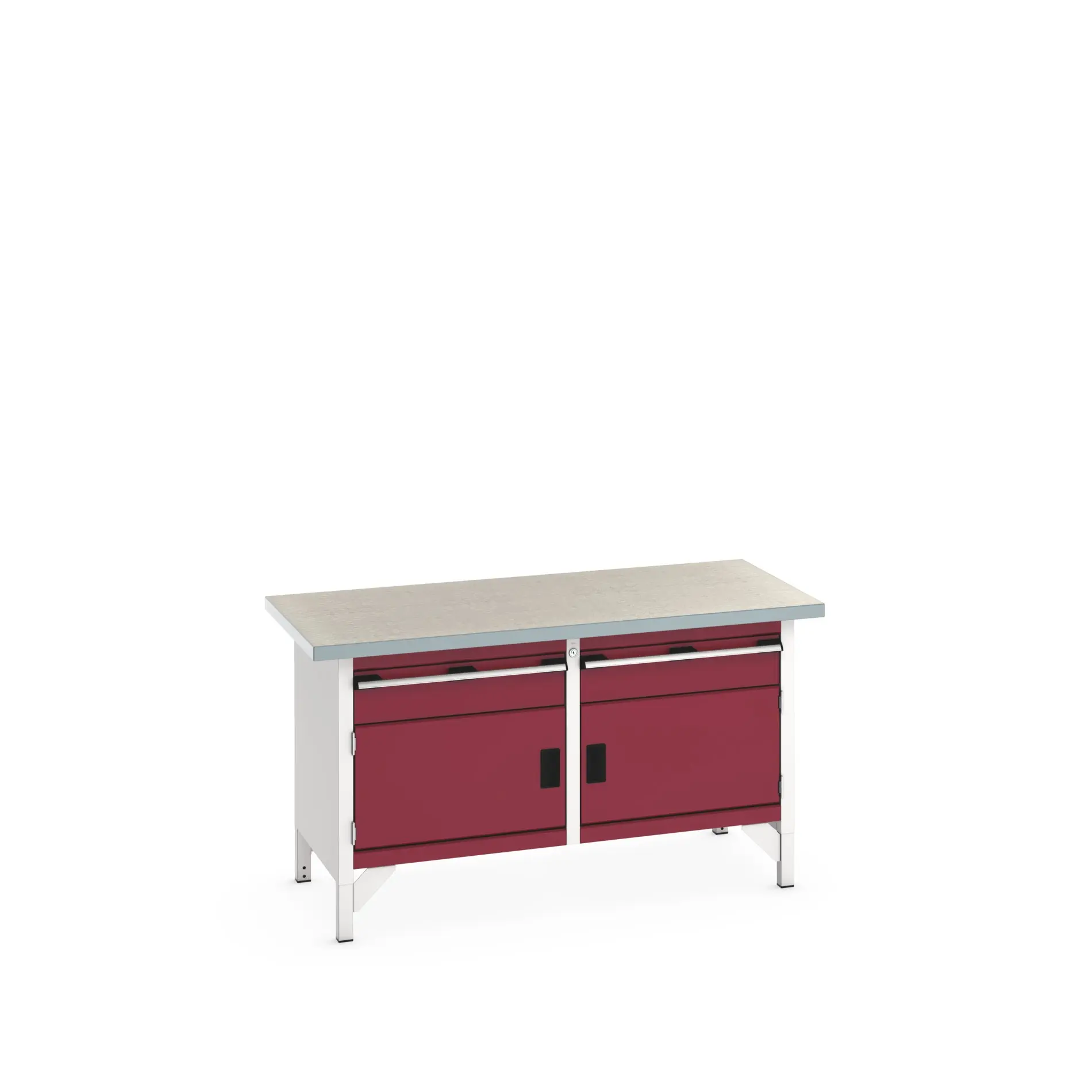 Produktfoto 1 von Bott Aufbewahrungsregal Typ Schrank ohne Regal Freistehend 2 Tür/en 1 Schublade/n 840 mm 1500mm 750 mm Stahl