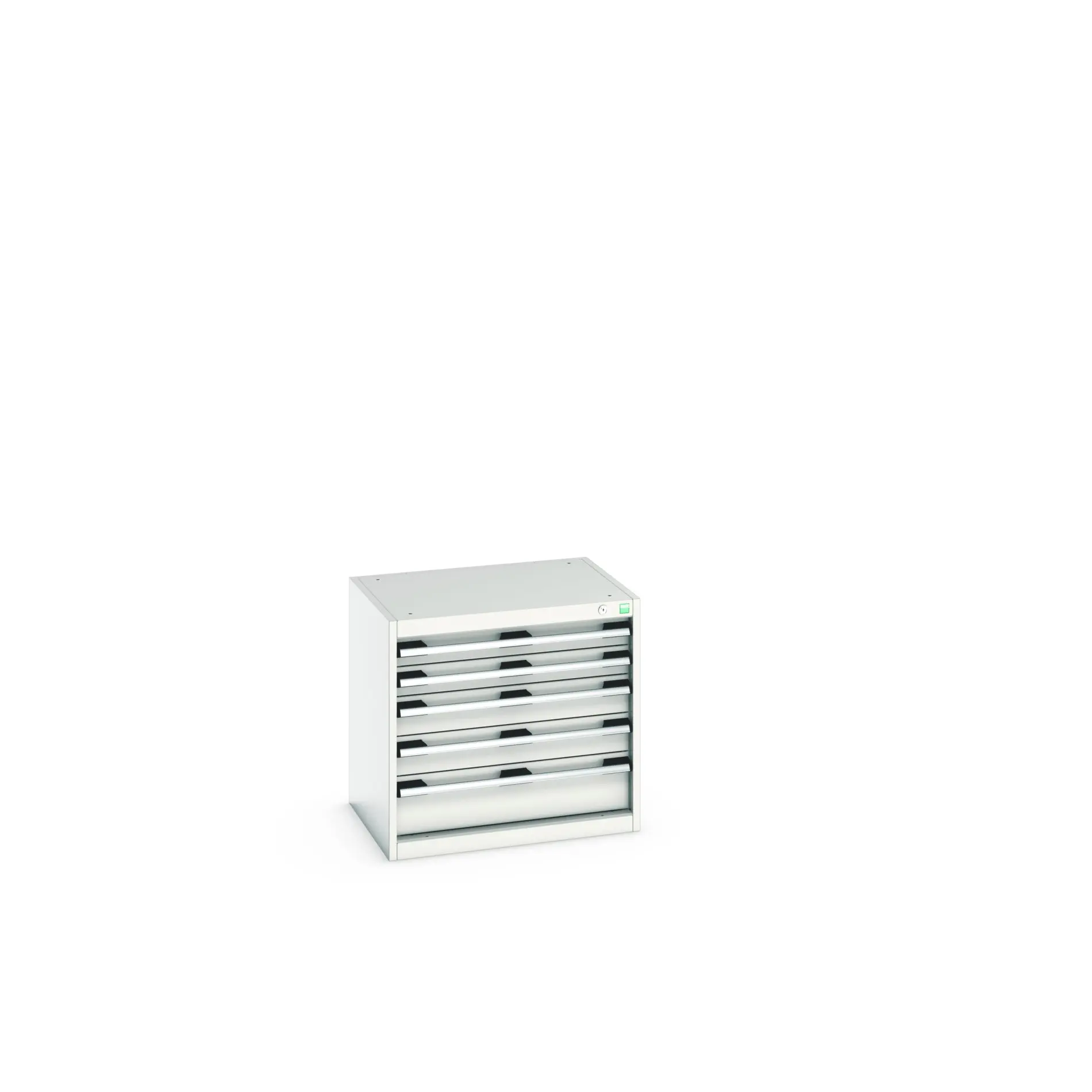 Produktfoto 1 von Bott 5 Stahl Schubladenbehälter Schrank Hellgrau, 600 mm x 525 mm x 650 mm
