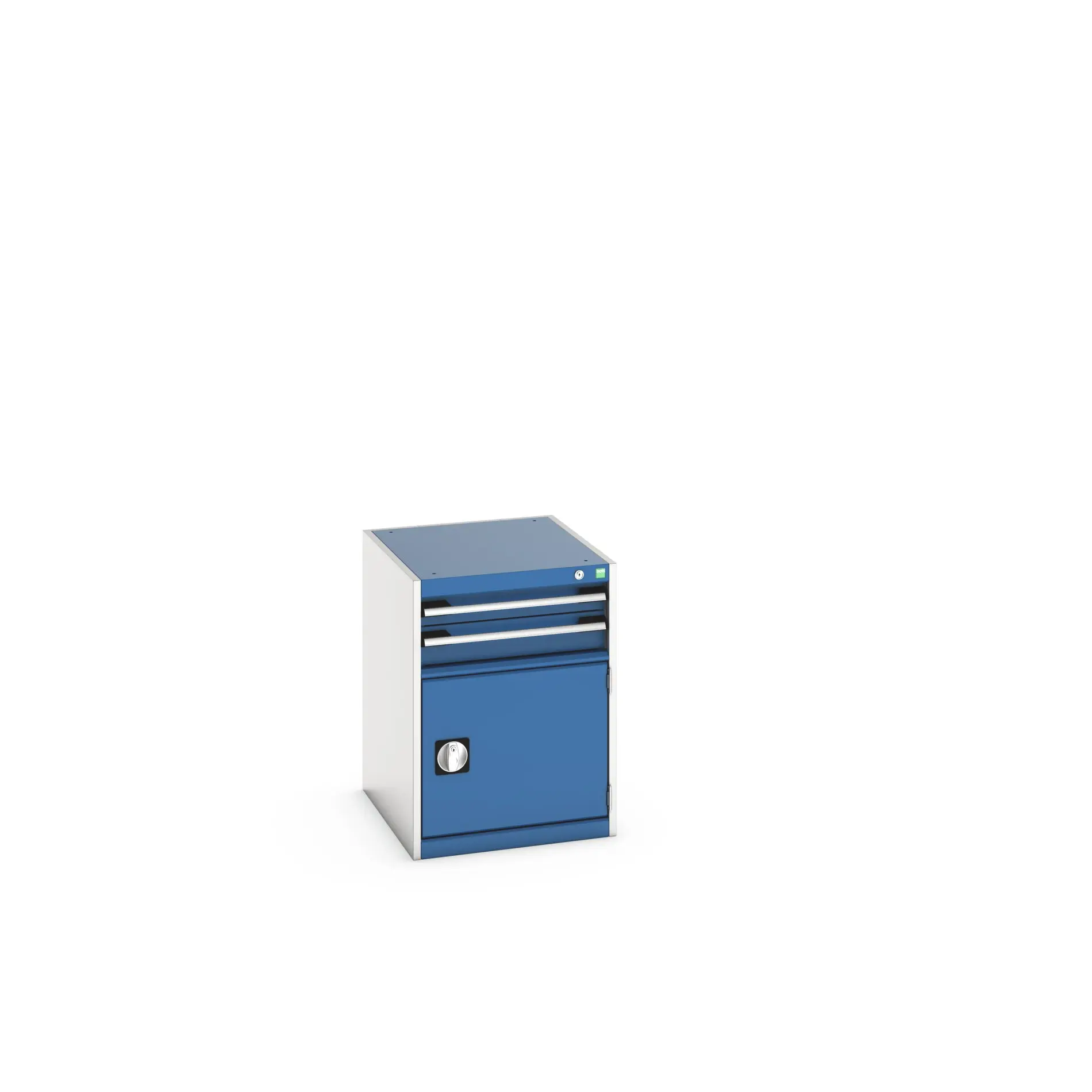 Produktfoto 1 von Bott Aufbewahrungsschrank Typ Schrank Freistehend 1 Tür/en 2 Schublade/n 700 mm 525 mm Ja 650 mm Stahl