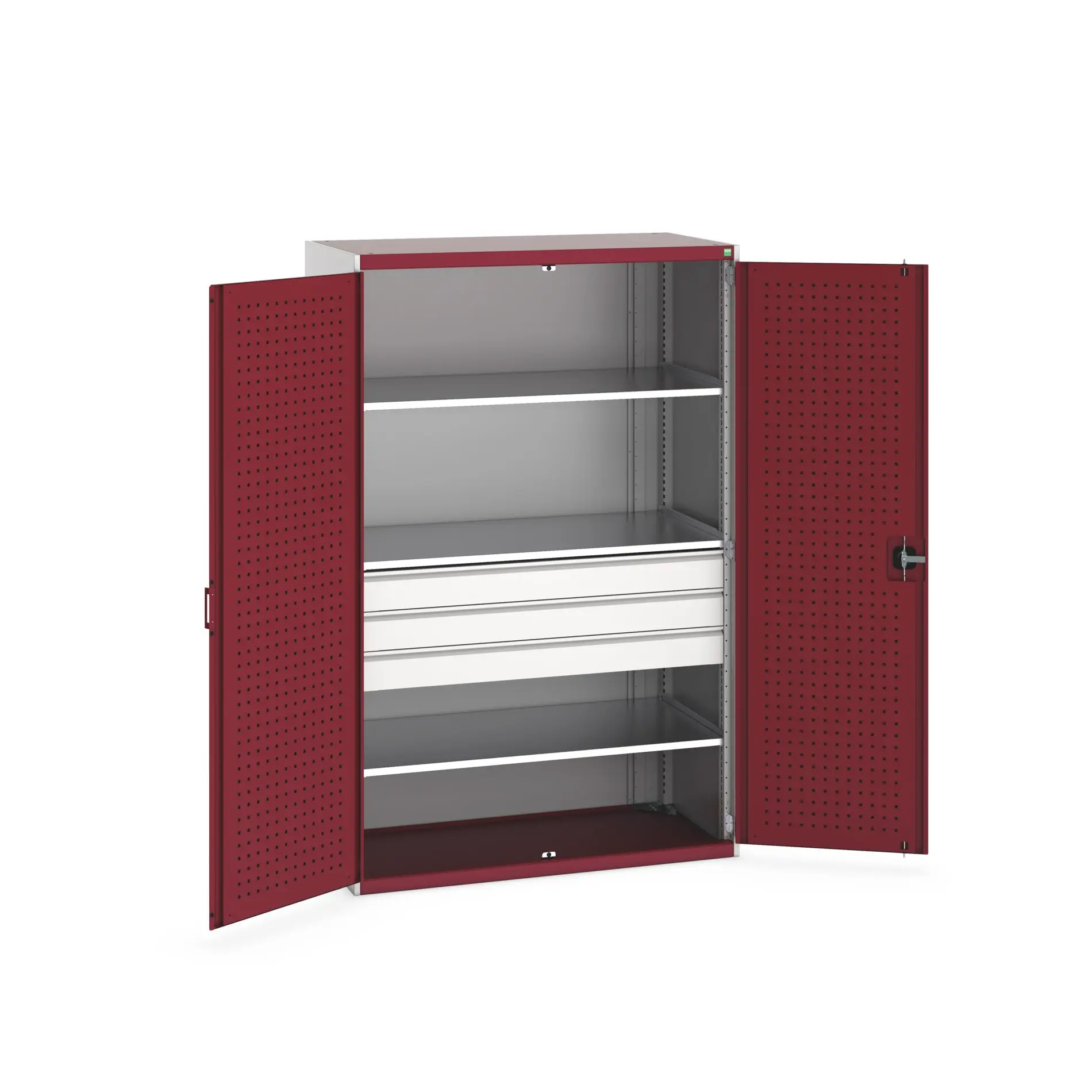 Bott Aufbewahrungsschrank Typ Schrank Freistehend 2 Tür/en 3 Regal/e 2000 mm 1300 mm Ja 650 mm Stahl