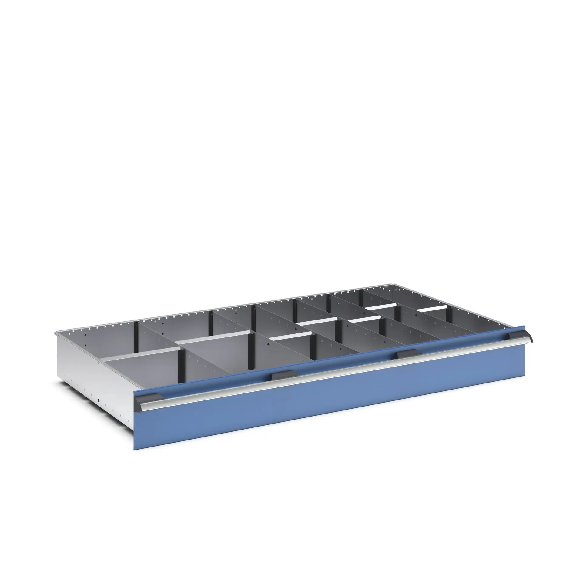 Produktfoto 1 von Bott Teiler Sortiment, Typ Trennwand für Schubladen, Stahlblech, Silber 1300 X 750 X 150mm