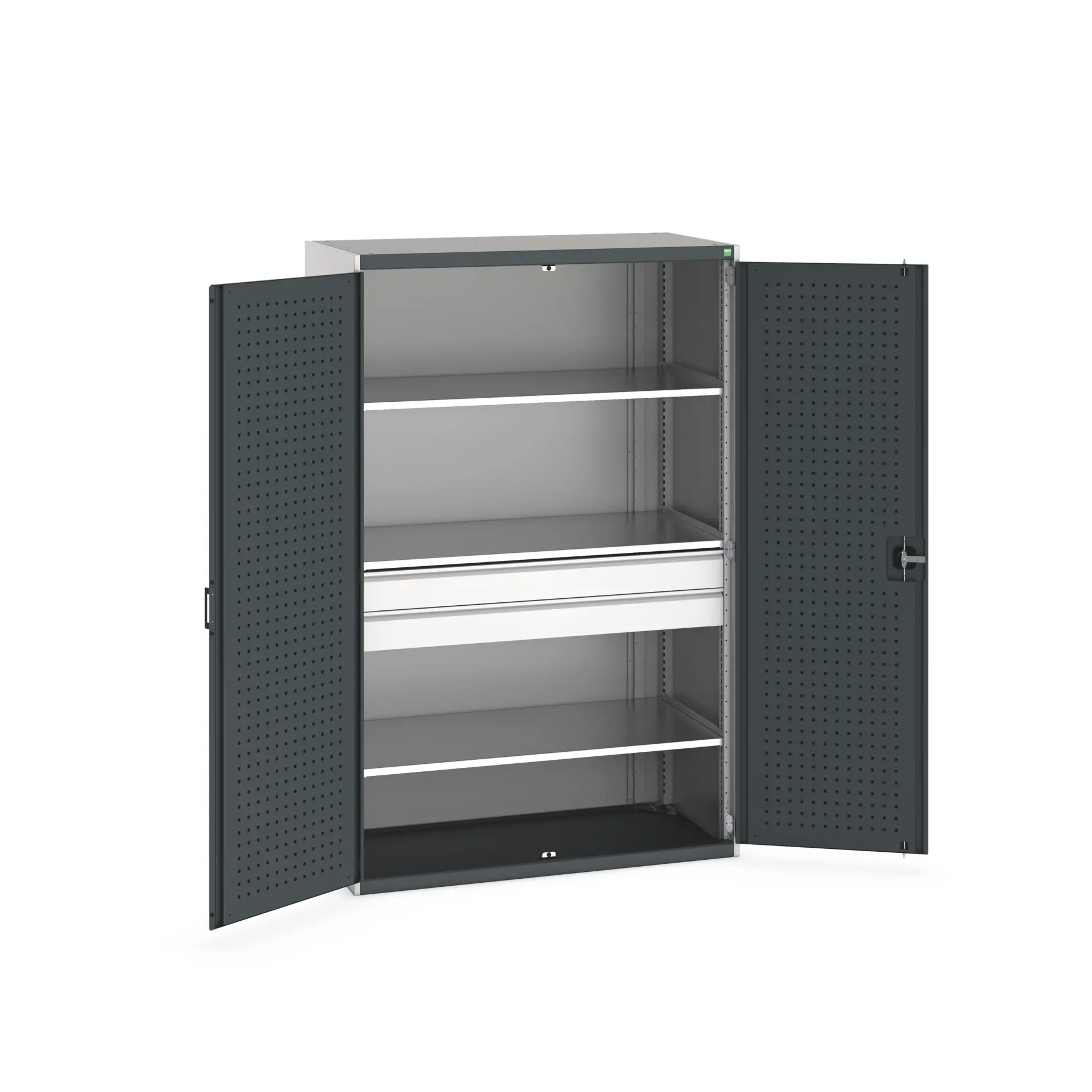 Produktfoto 1 von Bott Aufbewahrungsschrank Typ Bestückter Schrank Freistehend 2 Tür/en 3 Regal/e 2 Schublade/n 2000 mm 1300 mm Ja 650 mm