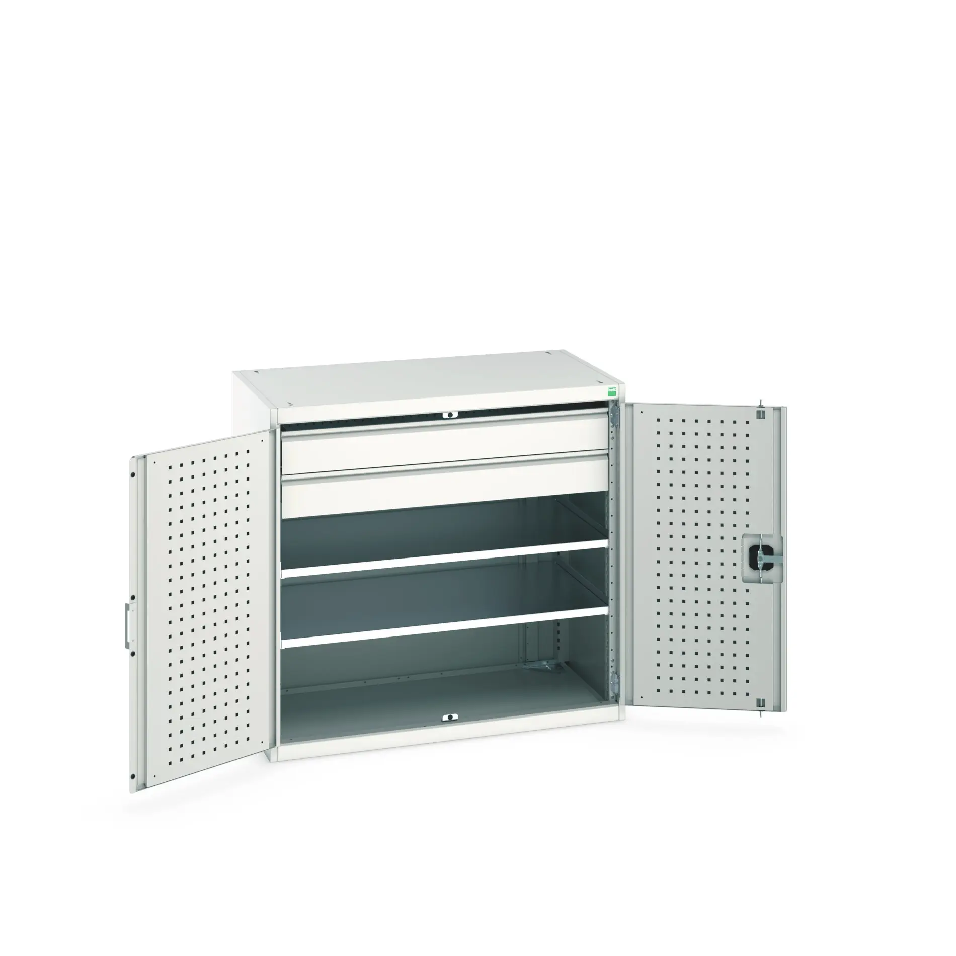 Produktfoto 1 von Bott Aufbewahrungsschrank Typ Bestückter Schrank Freistehend 2 Tür/en 2 Regal/e 2 Schublade/n 1000 mm 1050 mm Ja 650 mm