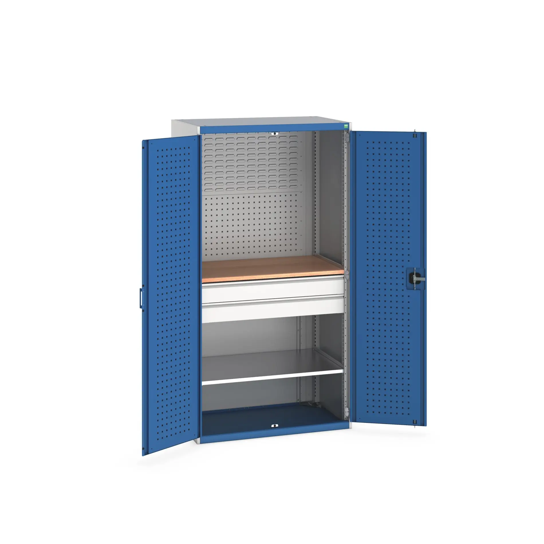 Produktfoto 1 von Bott Aufbewahrungsschrank Typ Mini Werkstattschrank Freistehend 2 Tür/en 1 Regal/e 2 Schublade/n 2000 mm 1050 mm Ja 650