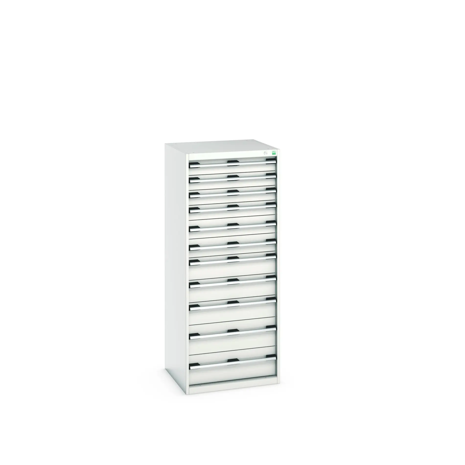 Produktfoto 1 von Bott 11 Stahl Schubladenbehälter Schrank Hellgrau, 1600 mm x 650 mm x 650 mm