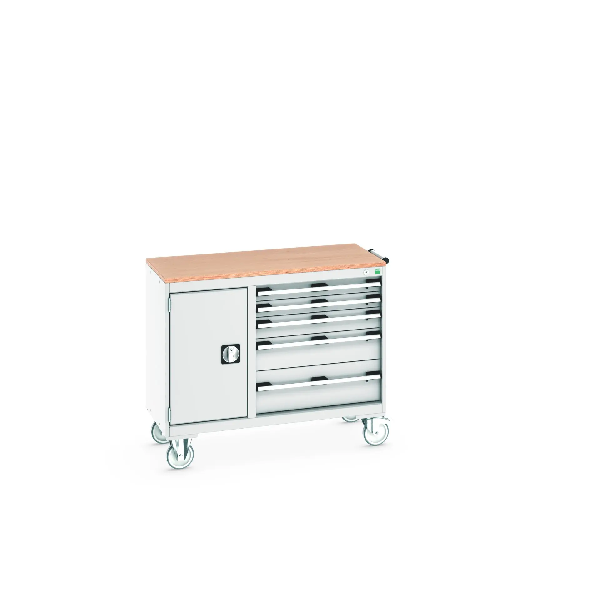 Produktfoto 1 von Bott Aufbewahrungsschrank Typ Beweglicher Schrank Freistehend 1 Tür/en 1 Regal/e 5 Schublade/n 890 mm 1050 mm 525 mm mit