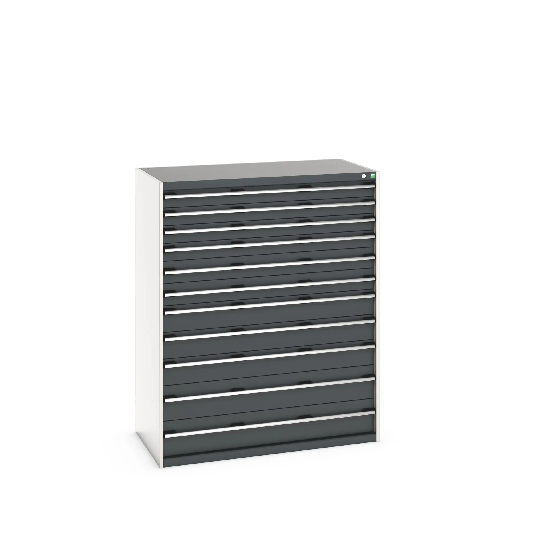 Produktfoto 1 von Bott 11 Stahl Schubladenbehälter Schrank Grau, 1600 mm x 750 mm x 1300 mm