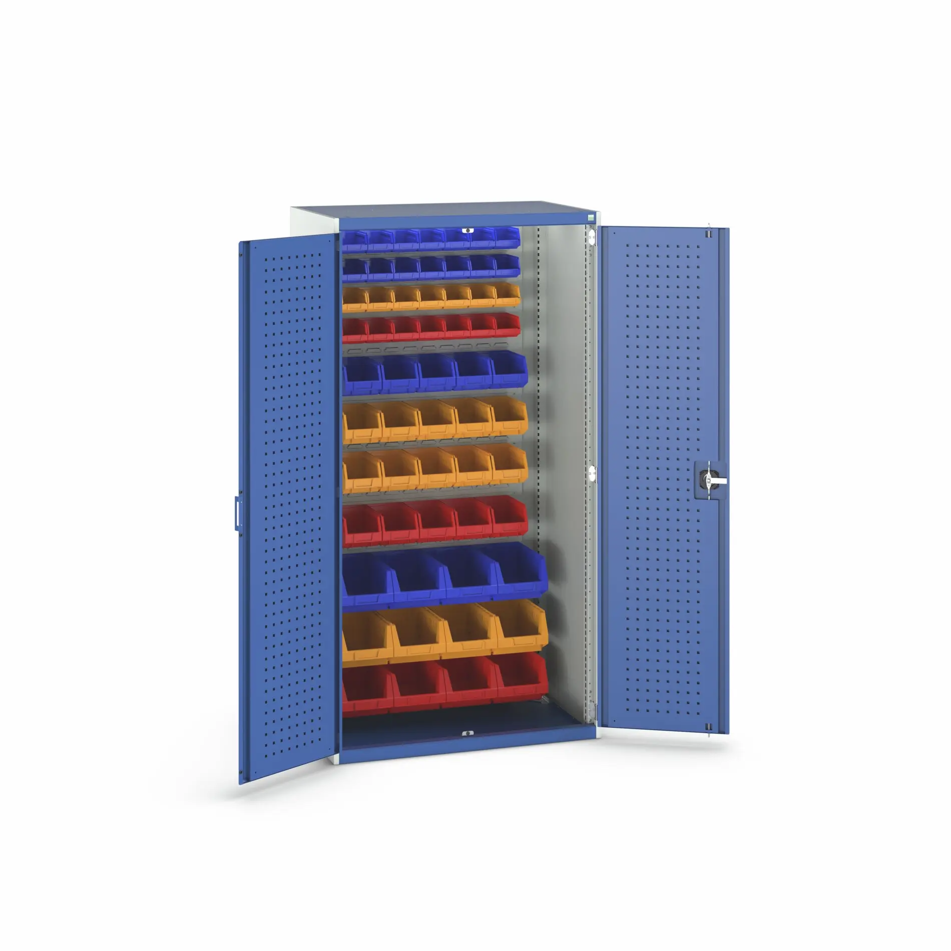 Produktfoto 1 von Bott Aufbewahrungsschrank Typ Schwerlast-Schrank mit Behältern Freistehend 2 Tür/en 2000 mm 1050 mm Ja 650 mm Stahl