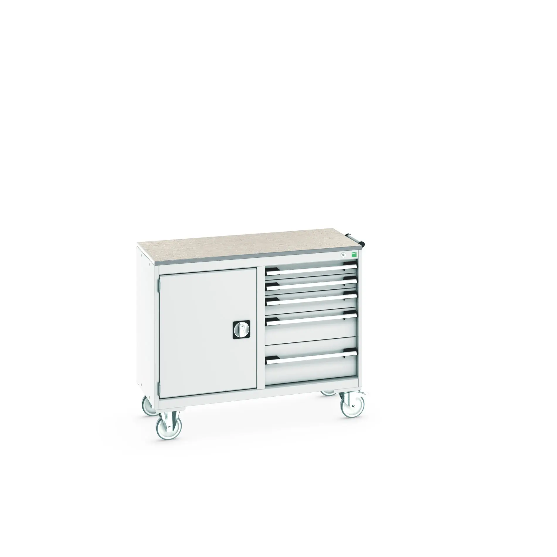 Produktfoto 1 von Bott Schrank Typ Gehäuse Bodenmontage 1 Tür/en 1 Regal/e 5 Schublade/n Stahl