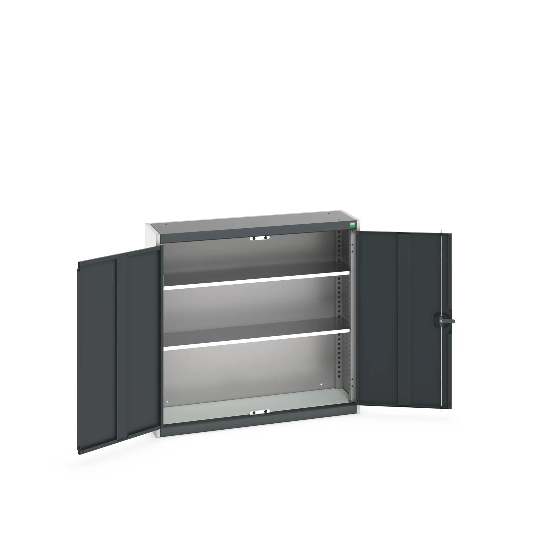 Produktfoto 1 von Bott Aufbewahrungsschrank Typ Schrank Freistehend 2 Tür/en 2 Regal/e 1000 mm 1050 mm 325 mm Stahl