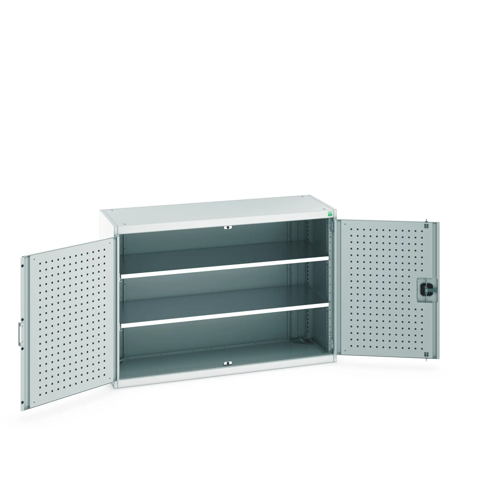 Produktfoto 1 von Bott Aufbewahrungsschrank Typ Schrank Freistehend 2 Tür/en 2 Regal/e 900 mm 1300 mm Ja 525 mm Stahl
